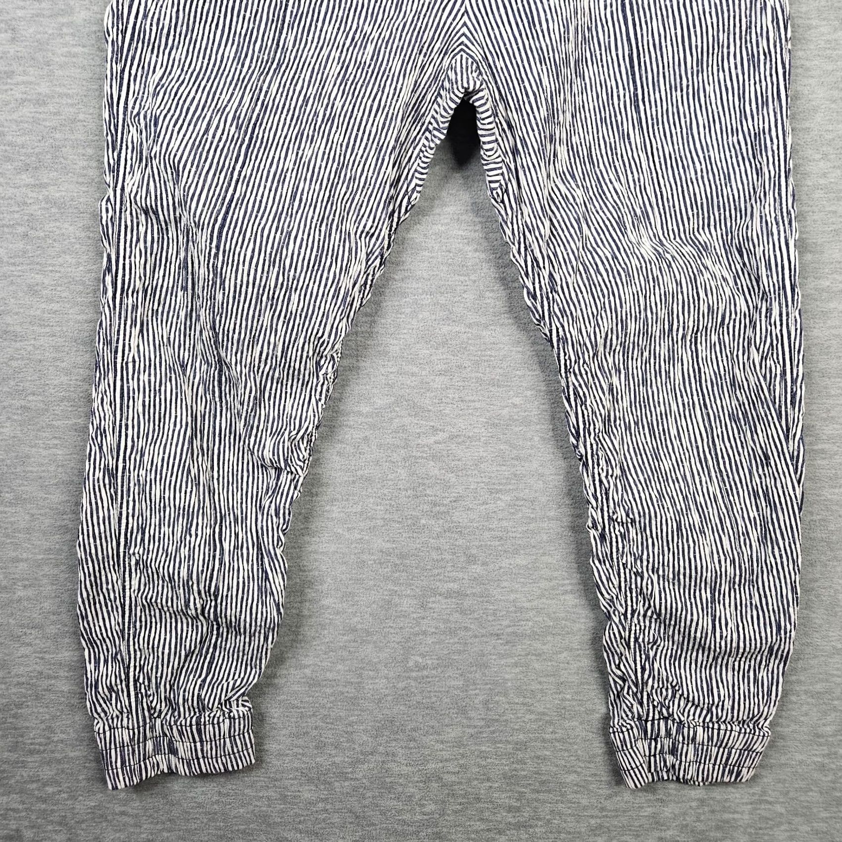 Vintage Derek Lam 10 Crosby Pants Jogger Navy White Stripes Women's Size 6 Size 28" / US 6 / IT 42 - 7 Thumbnail