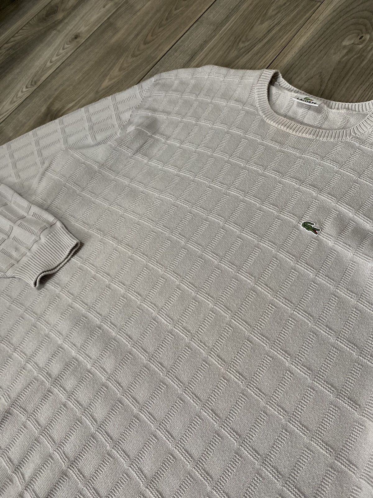 Lacoste Vintage Lacoste Grey Crew Neck Knit Sweater Mens Size 7 Size US XXL / EU 58 / 5 - 6 Thumbnail