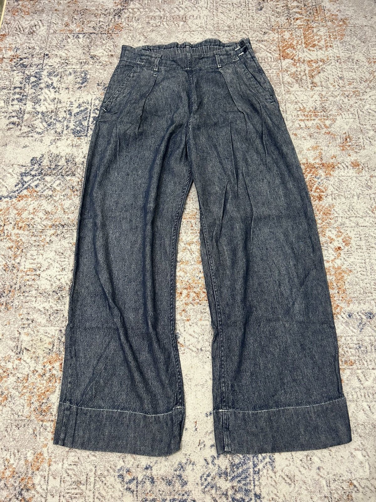 Japanese Brand × Yohji Yamamoto Coen Japan Baggy Jeans Left Side Zipper yohji style Size US 29 - 2 Thumbnail