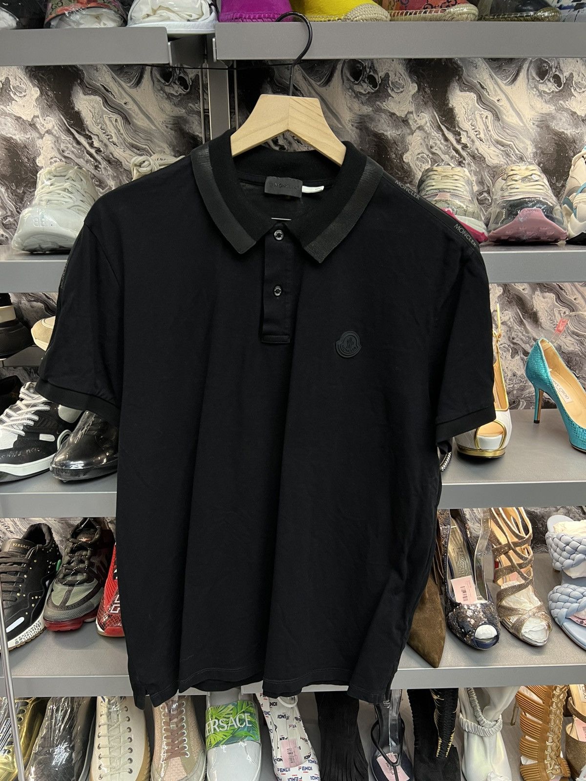 Moncler Moncler Black Tee Shirt Size US XL / EU 56 / 4 - 1 Thumbnail