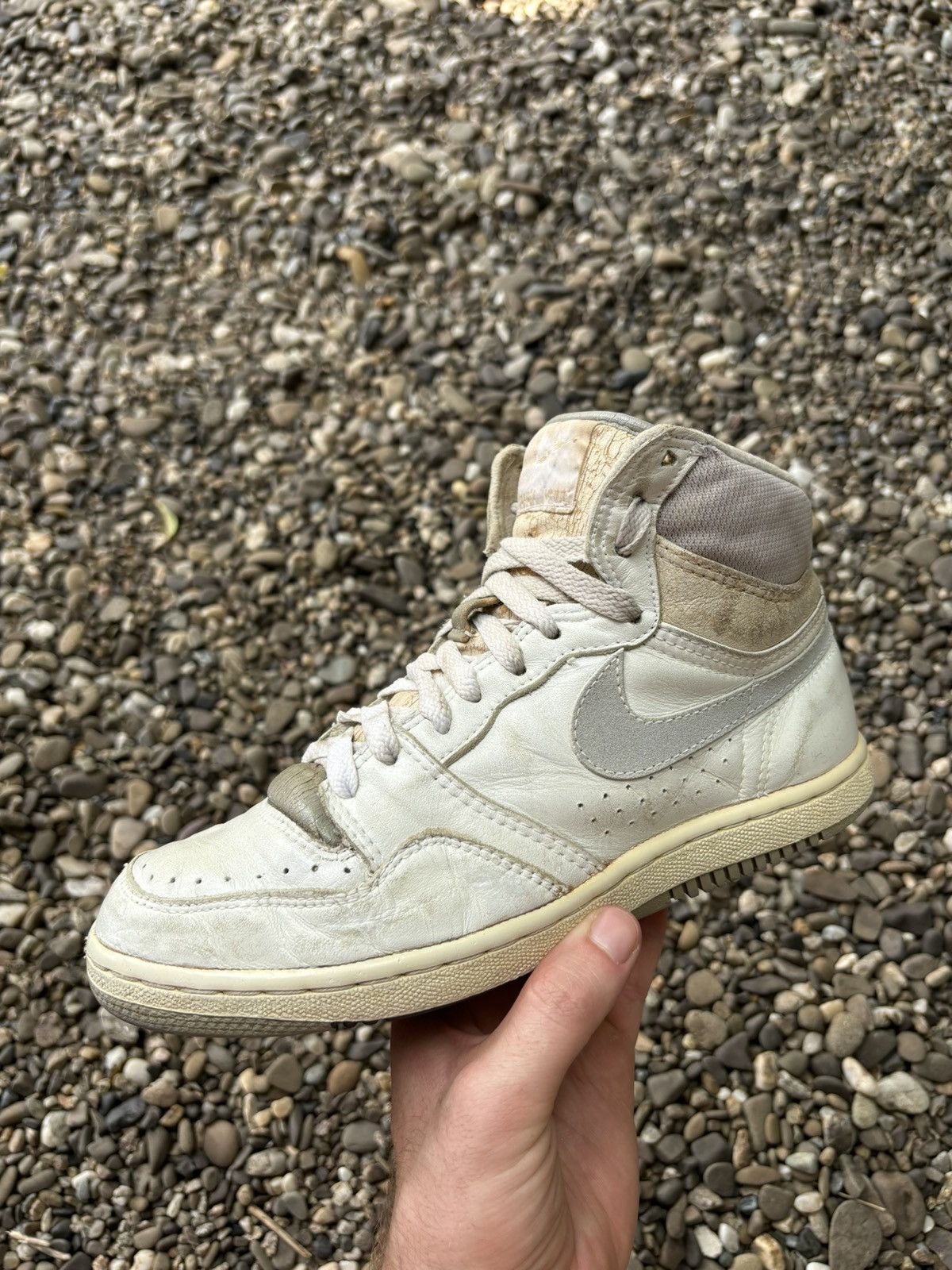 Nike × Vintage Vintage 80s Nike Court Force 1987 High Korea Made Sneakers Size US 7.5 / EU 40-41 - 2 Thumbnail