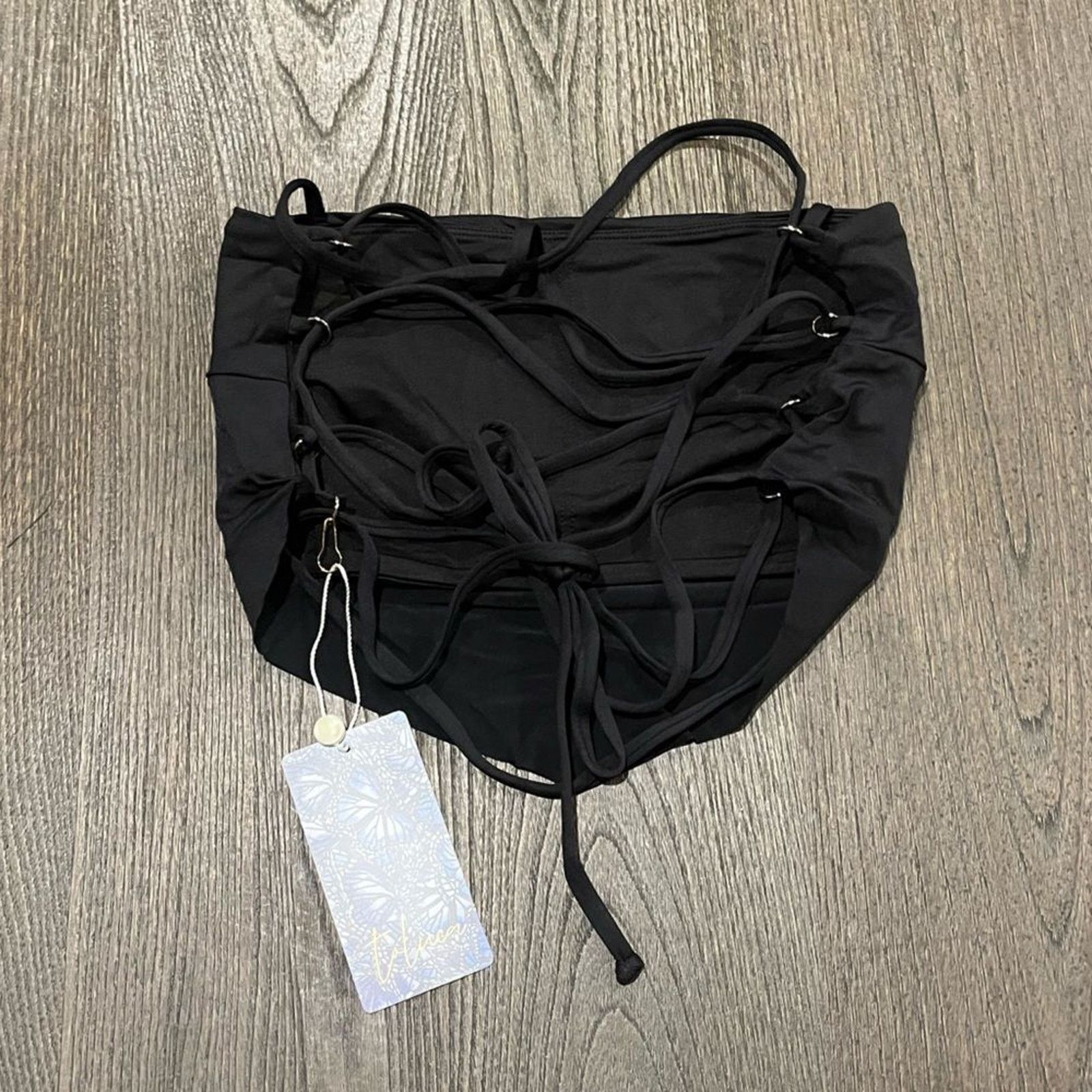 Vintage NWT Toluca Gwynne Lace Up Back Bandana Swim Top Size XS/S Size ONE SIZE - 7 Thumbnail