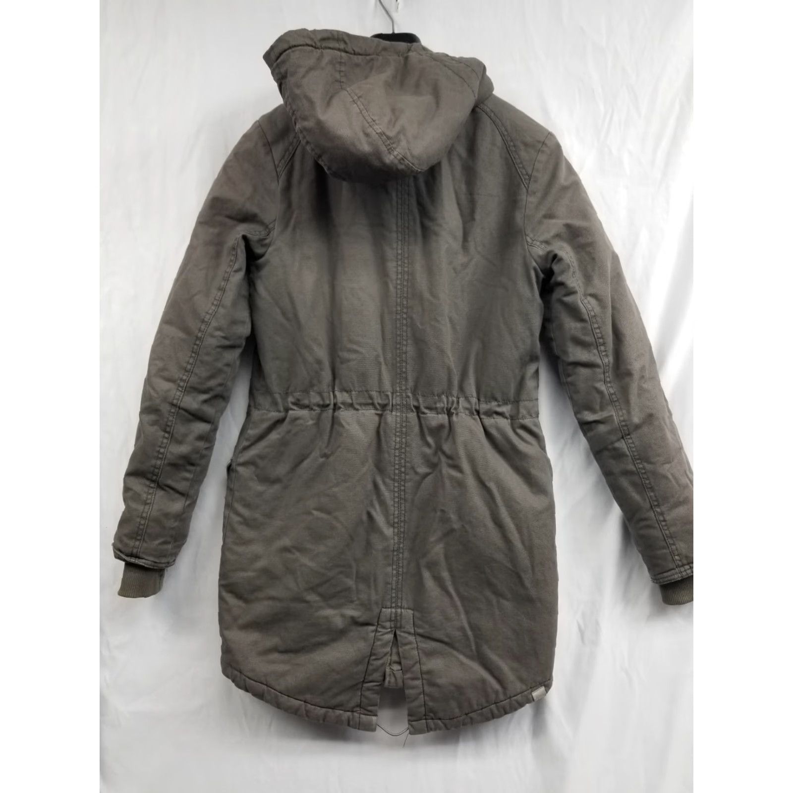 Bench BENCH CANVAS Hooded Coat SIZE Small Gray Long Zip Up See Pics Sherpa Women Regular Anorak Fur Trim Logo Size S / US 4 / IT 40 - 2 Thumbnail