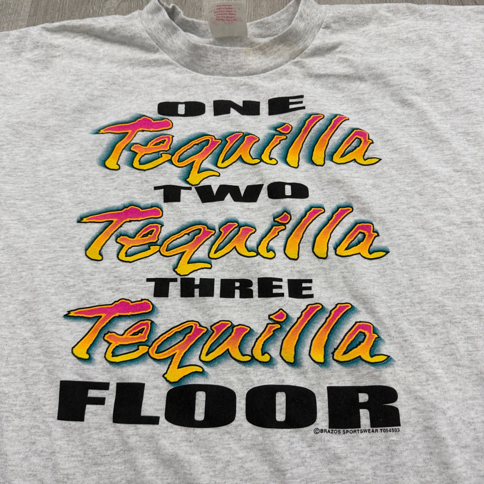 Vintage Vintage One Tequila Two Tequila Three Tequila Floor Shirt Size US XL / EU 56 / 4 - 3 Thumbnail