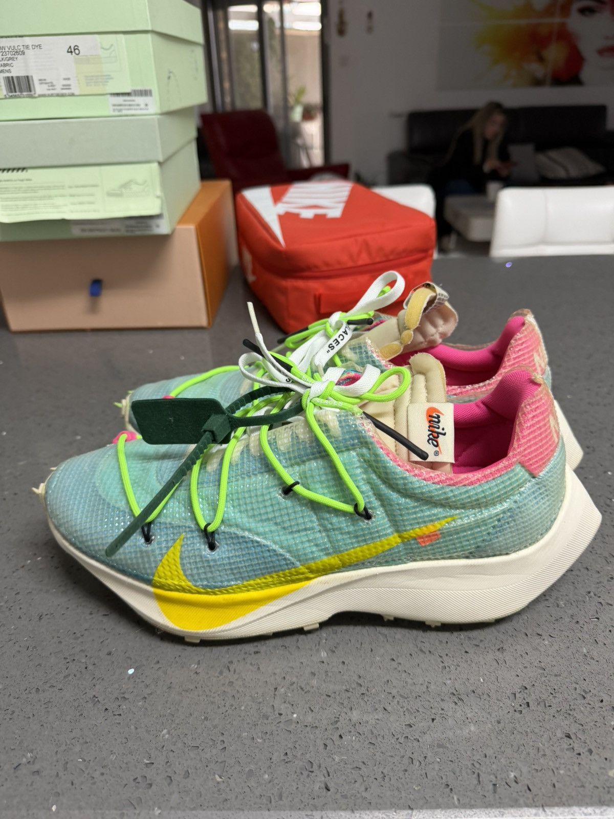 Nike × Off-White Nike Vapor Street Polarized Blue 14.5US / 47.5EU Size US 14 / EU 47 - 2 Thumbnail