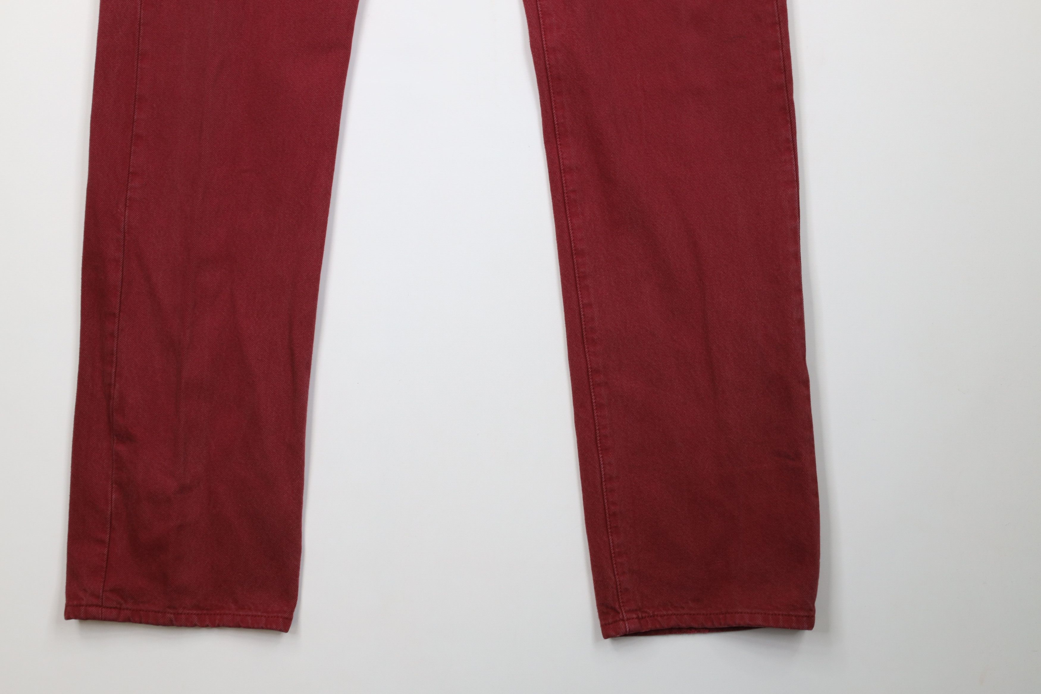 Levi's Vintage Y2K Levis 501xx Button Fly Original Fit Jeans Red Size US 34 / EU 50 - 4 Thumbnail