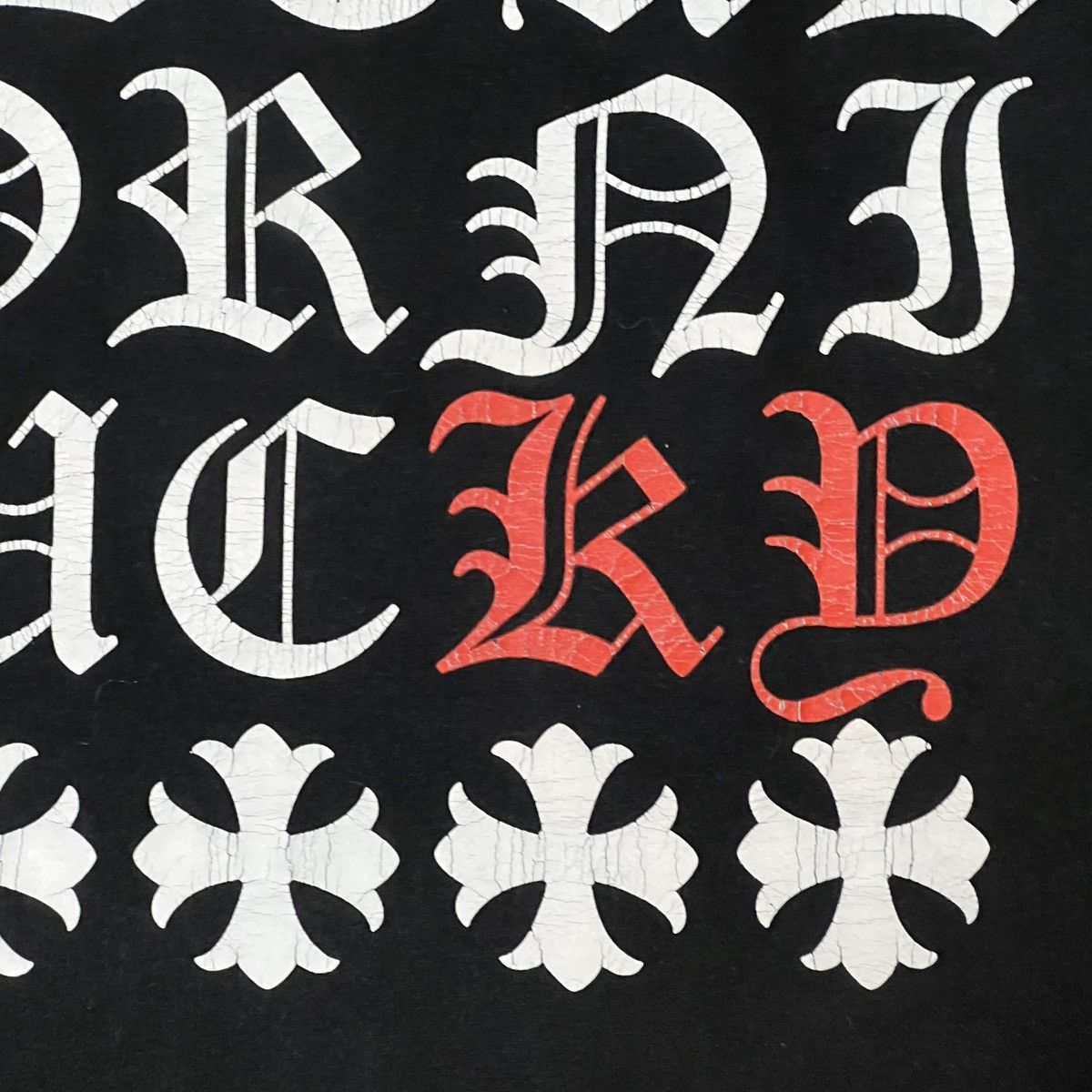 Chrome Hearts 💥 Chrome Hearts Exclusive Letter logo tee💥 Size US S / EU 44-46 / 1 - 15 Thumbnail