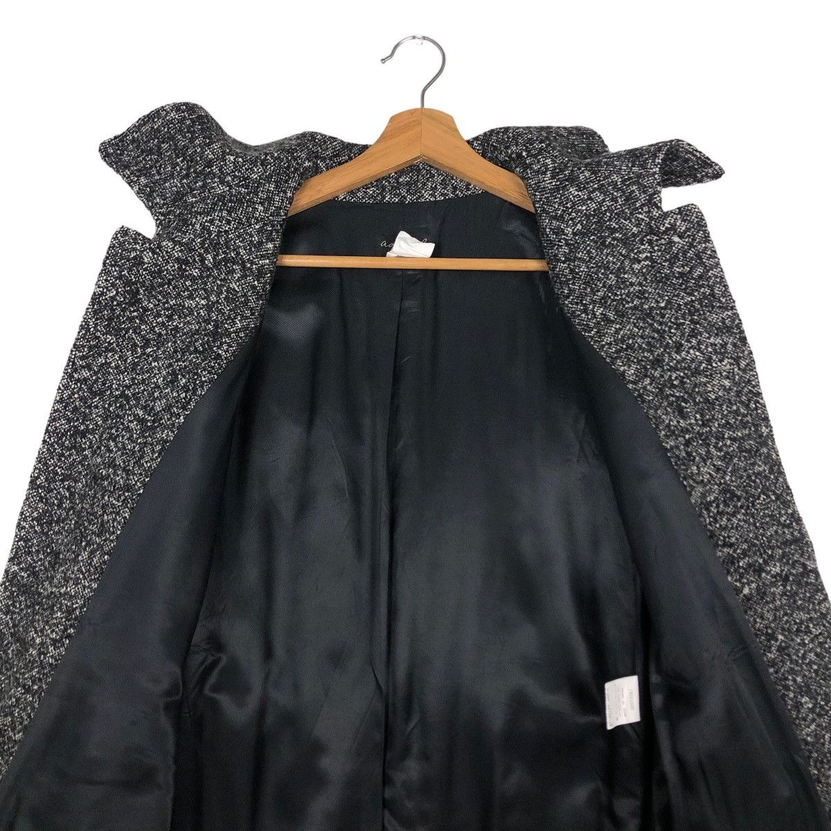 agnes b. Rich Black Wool Long Fly Coats Jacket Agnes B. Belted Japan Size US M / EU 48-50 / 2 - 14 Thumbnail