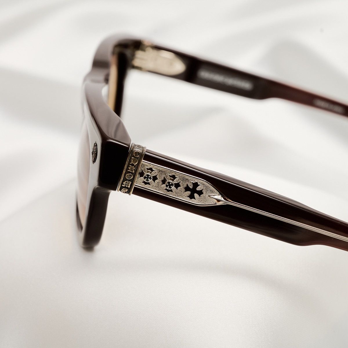 Chrome Hearts CHROME HEARTS DICK FITZENER CLASSIC BROWN SUNGLASSES Size ONE SIZE - 3 Thumbnail