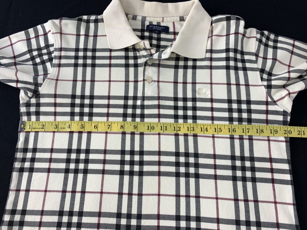 Burberry Burberry London Nova Checked Monogram Longsleeve Pocket Polo Size US M / EU 48-50 / 2 - 8 Thumbnail