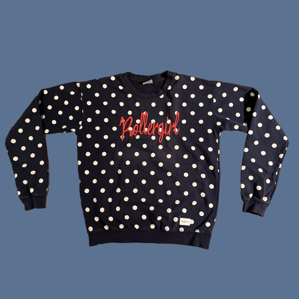 Vintage VINTAGE Colourful Rebel Rollergirl Sweatshirt Women’s M Blue Polka Dot Skating Derby Size M / US 6-8 / IT 42-44 - 1 Thumbnail