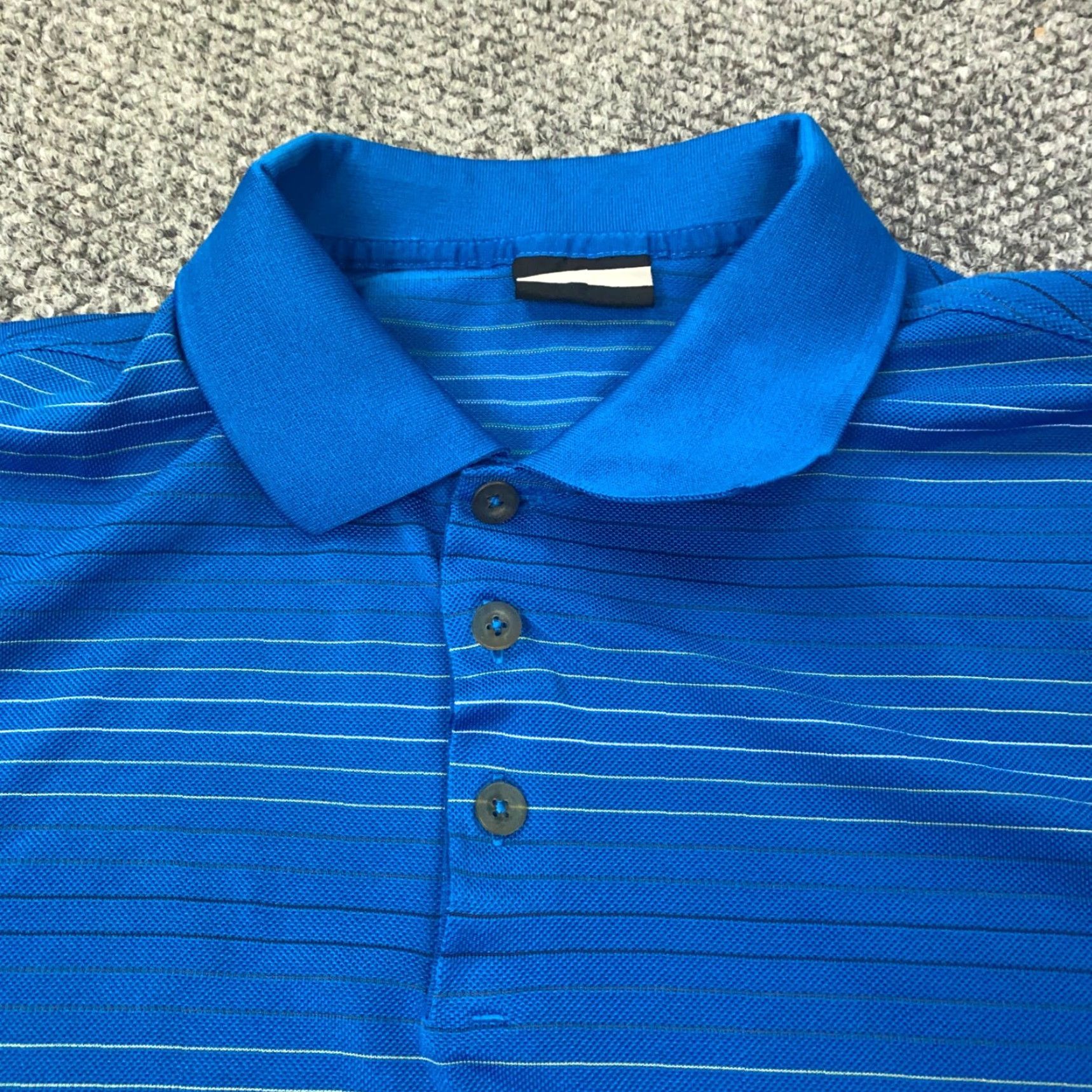 Nike Nike Golf Shirt Mens XXL Blue Striped Polo Embroidered Swoosh Logo Nike FitDry Polo Shirt Mens 2XL Blue Nike Golf Embroidered Swoosh Logo Golf Shirt Size US XXL / EU 58 / 5 - 2 Thumbnail