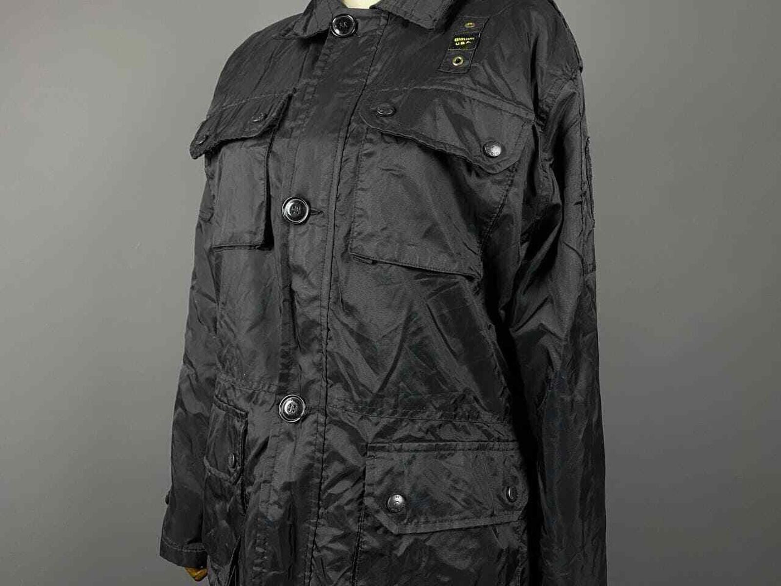 Eddie Bauer Ladies Blauer USA Black Full Zip Nylon Jacket Size M Size M / US 6-8 / IT 42-44 - 3 Thumbnail