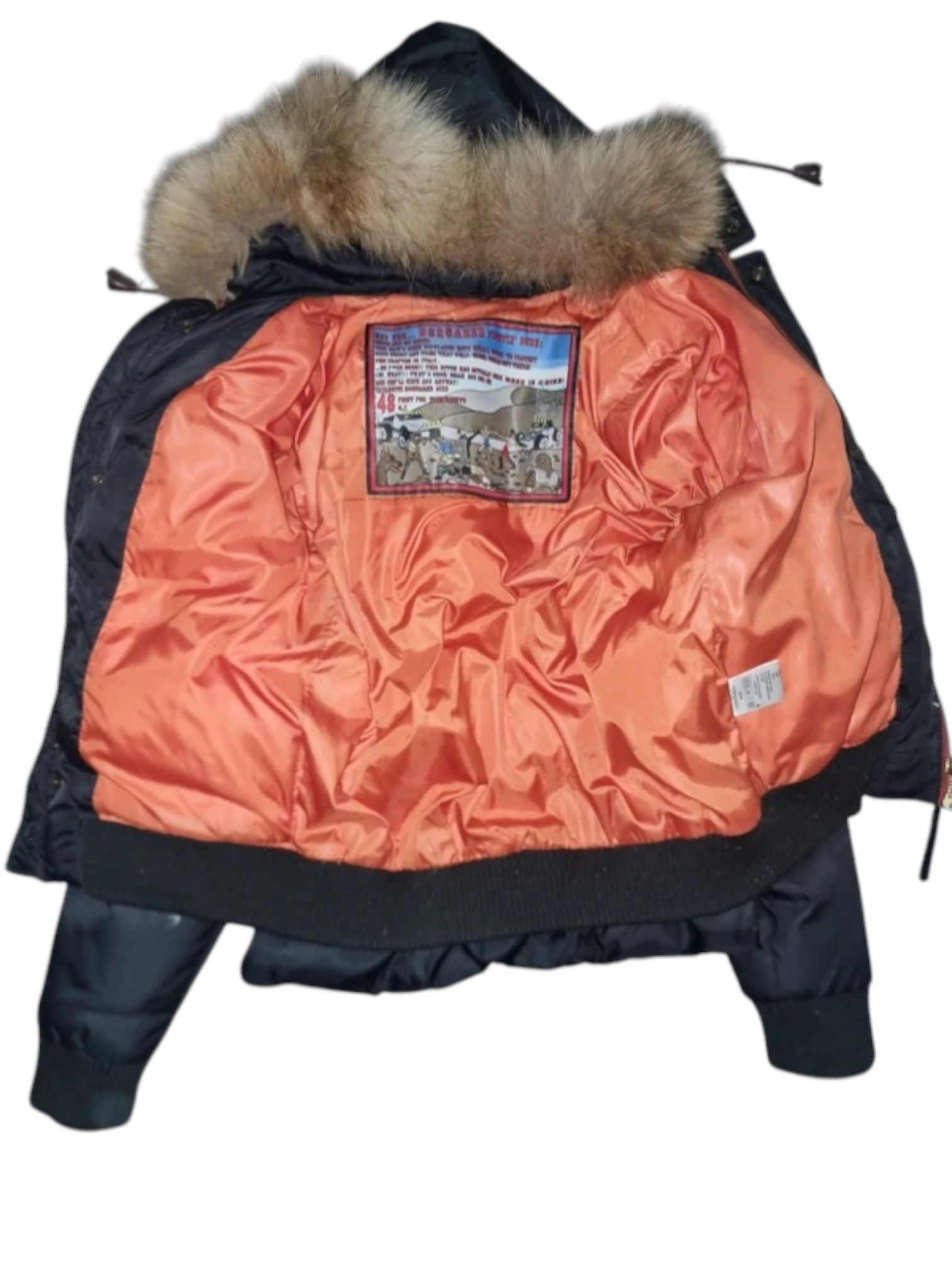 Dsquared2 Dsquared² “Fighting Dudes” Bomber Jacket w/ Fur Trim Size US M / EU 48-50 / 2 - 4 Thumbnail