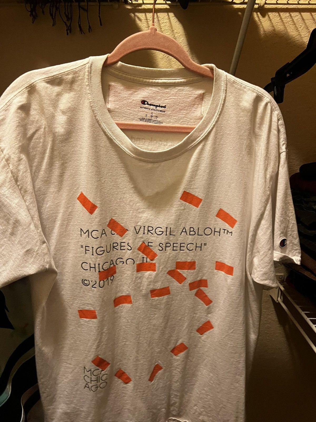 Champion × Virgil Abloh Vigil Abloh x MCA Chicago 2019 Figures of Speech T-Shirt Size US L / EU 52-54 / 3 - 1 Thumbnail