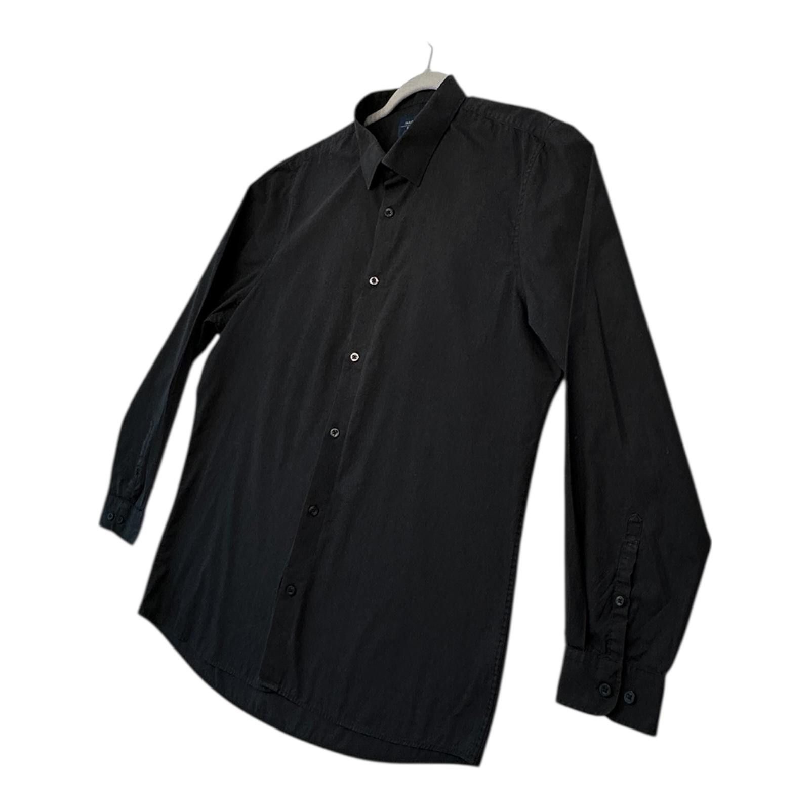 Other F&F Shirt Men's UK Size XL Black Long Sleeve Slim Fit Black Size US XL / EU 56 / 4 - 5 Thumbnail