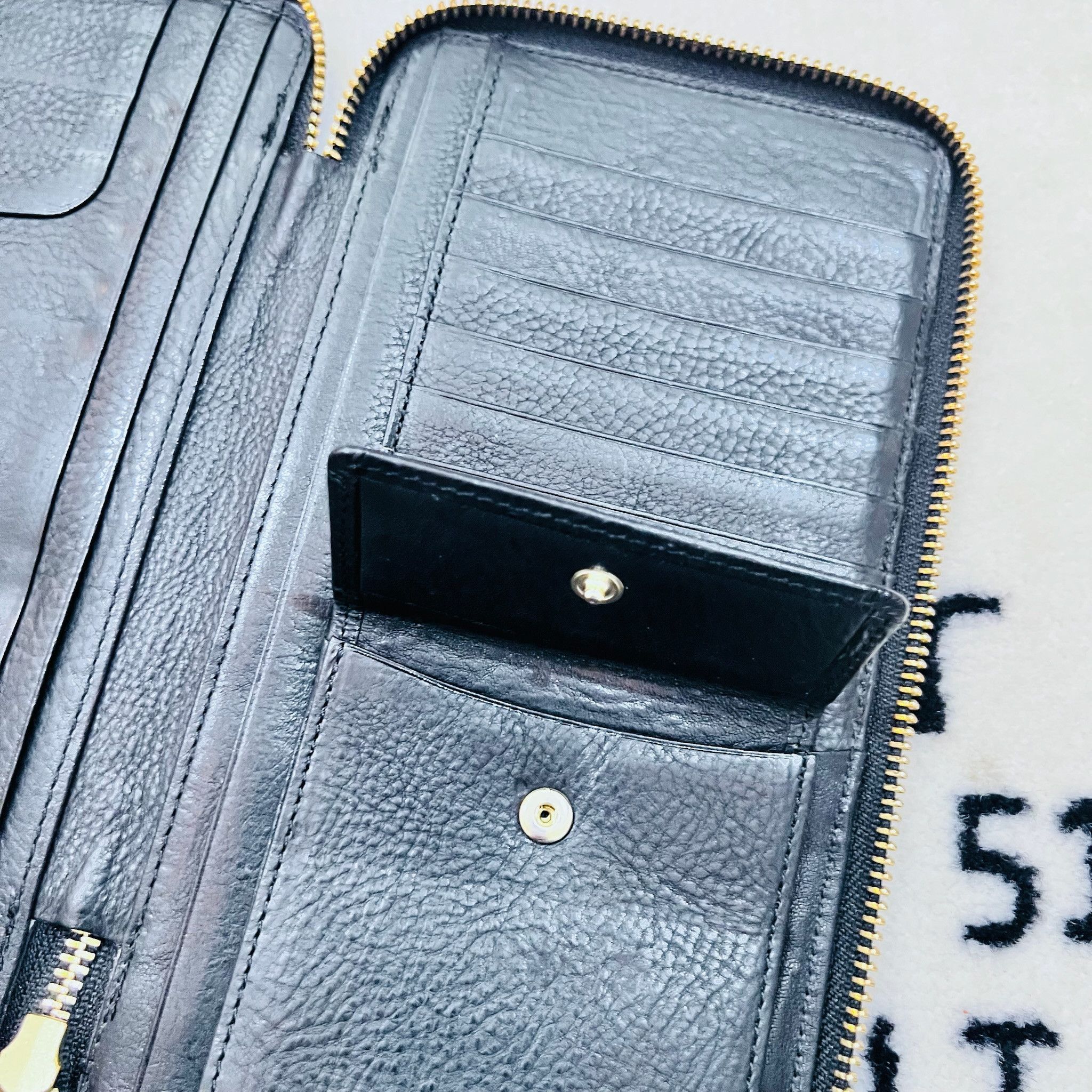 Other Fixer Original Minerva Oiled Leather Zip Travel Long Wallet Size ONE SIZE - 4 Thumbnail