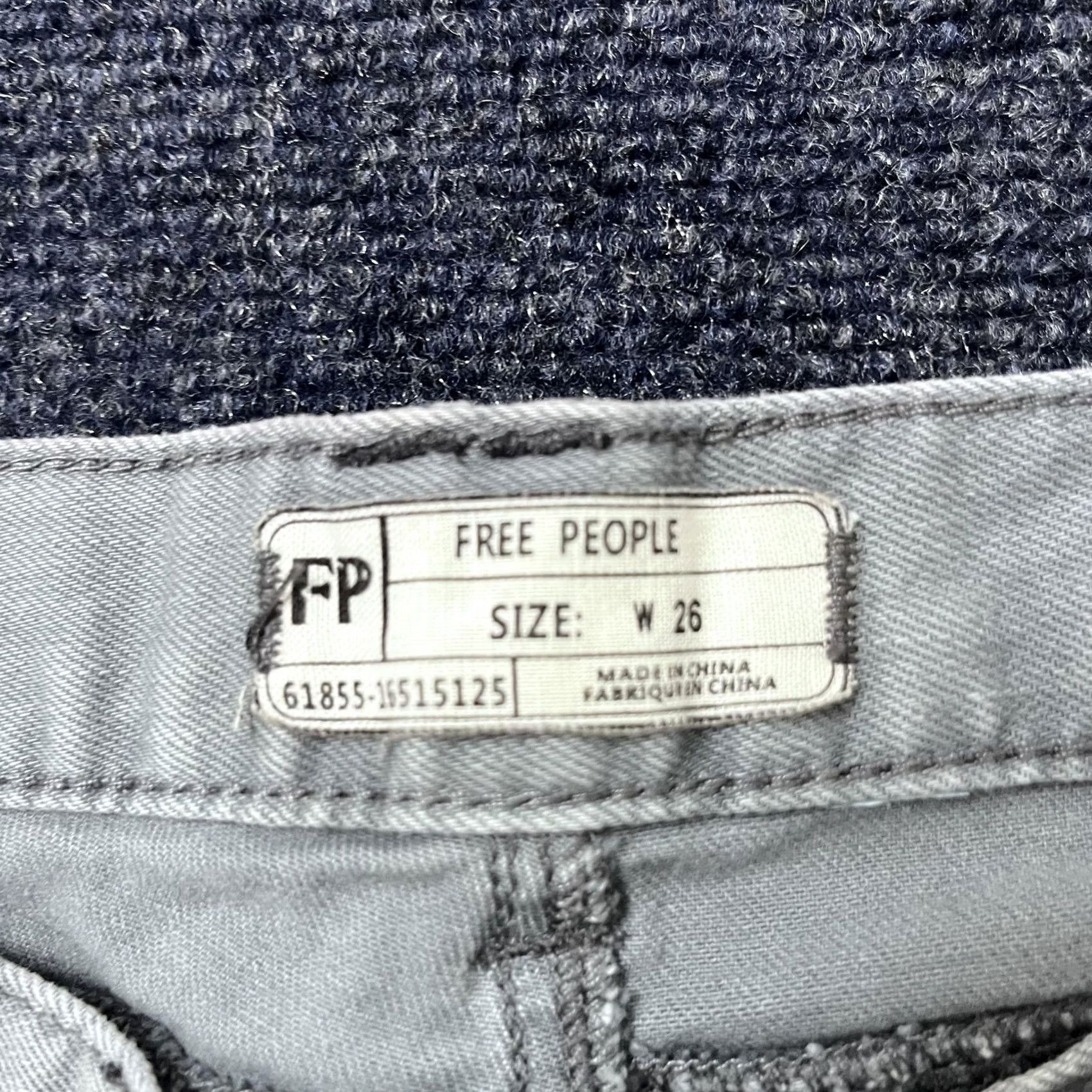 Free People Free People Jeans Womens 26 Gray Skinny Stretch Denim Pants Casual Colored Gray Size 26" / US 2 / IT 38 - 4 Thumbnail