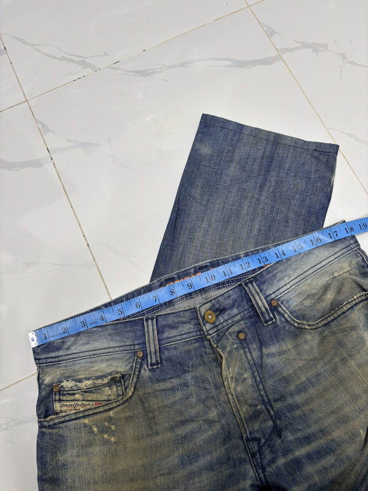 Diesel Diesel Rusty Thrashed Ripped Distressed Denim Jean Size US 36 / EU 52 - 9 Thumbnail