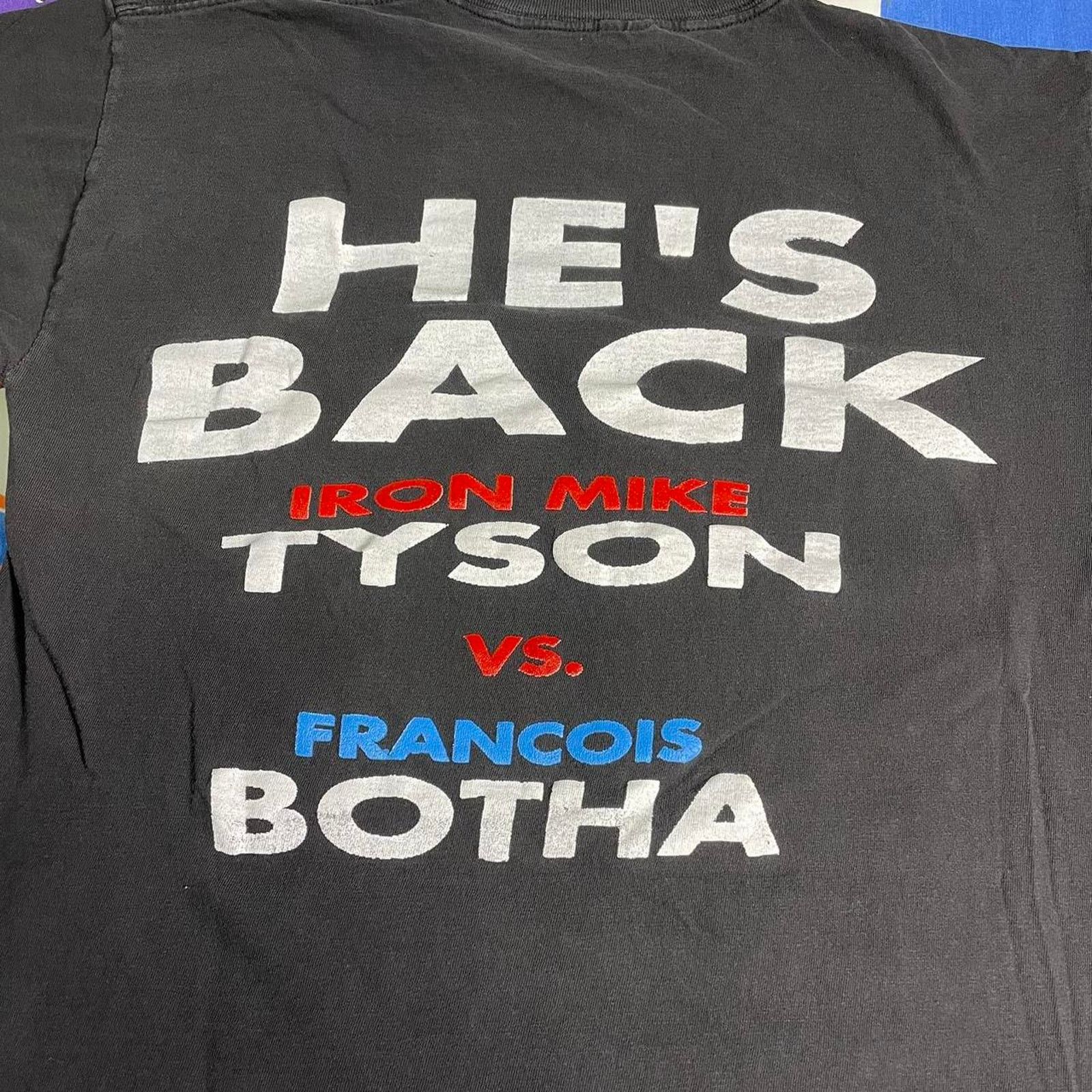 Vintage VTG 1999 Mike Tyson vs Francois Botha Boxing Parking Lot Tee Size US L / EU 52-54 / 3 - 4 Thumbnail