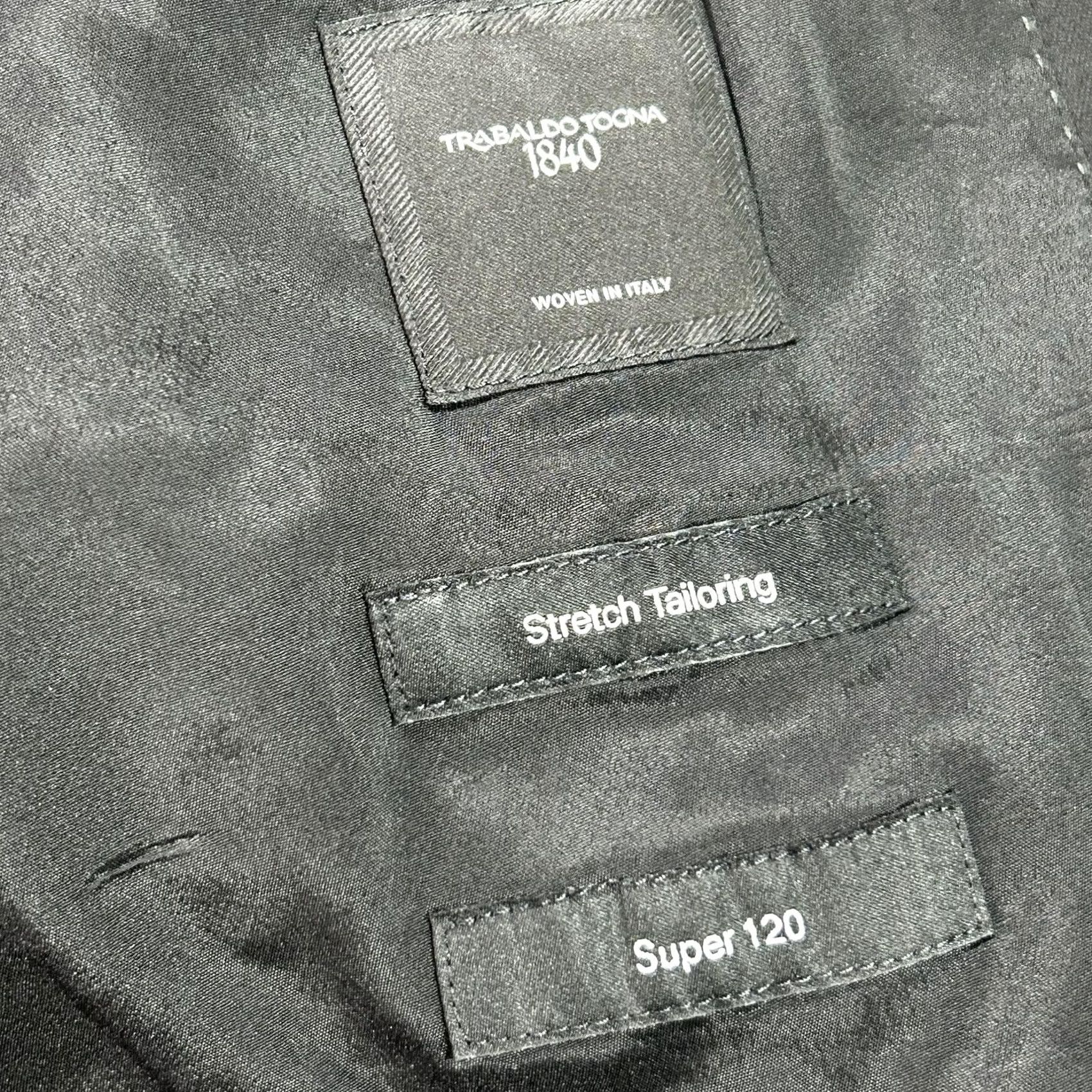 Hugo Boss HUGO BOSS Suit Jacket Mens 44R Black Wool Trabaldo Togna Super 120 2 Button Size 44R - 5 Thumbnail