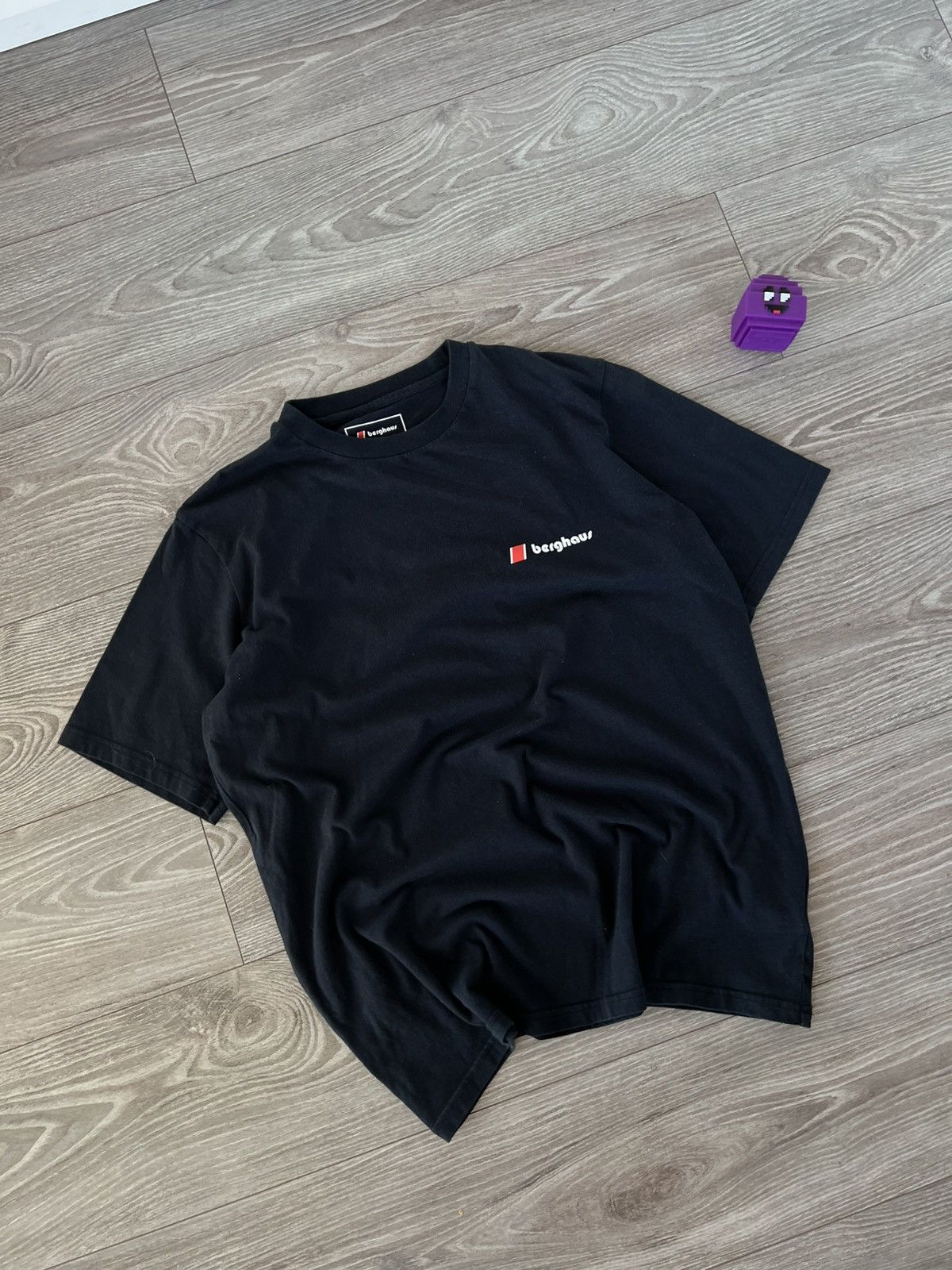 Berghaus Berghaus Big Logo Gorpcore Pima Cotton Black T-Shirt Size US XL / EU 56 / 4 - 7 Thumbnail