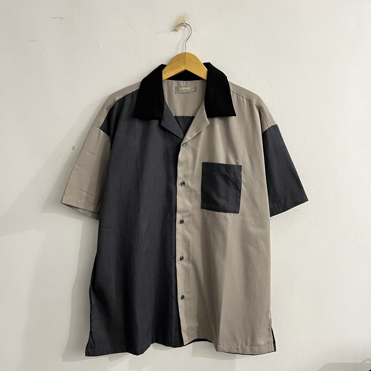 Issey Miyake Flash Blue - Color Block Button Up Shirt Size US L / EU 52-54 / 3 - 1 Thumbnail