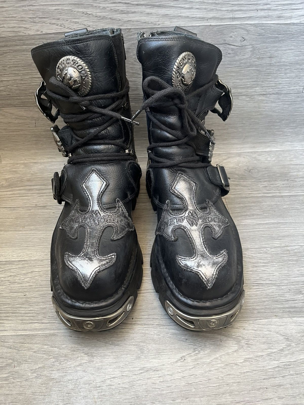 New Rock New rock reactor gothic boots sz 40 Size US 7 / EU 40 - 3 Thumbnail