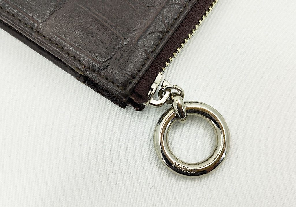 Furla FURLA zip around crocs leather embossed Size ONE SIZE - 4 Thumbnail
