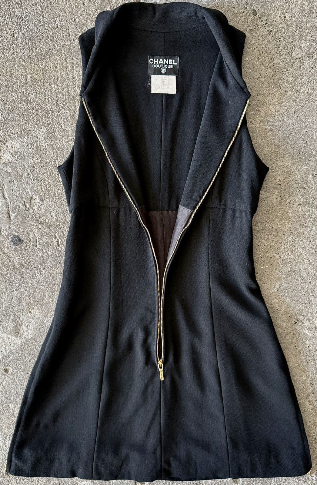 Chanel Chanel - Karl Lagerfeld - SS1995 - Sleeveless ZipFront Dress Size XXS / US 00 / IT 34 - 13 Thumbnail