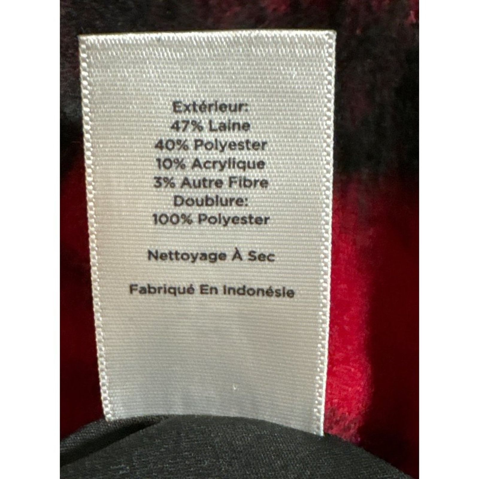 Other Talbots Wool Blend Buffalo Plaid Skirt Red & Black 10P Size 32" / US 10 / IT 46 - 5 Thumbnail