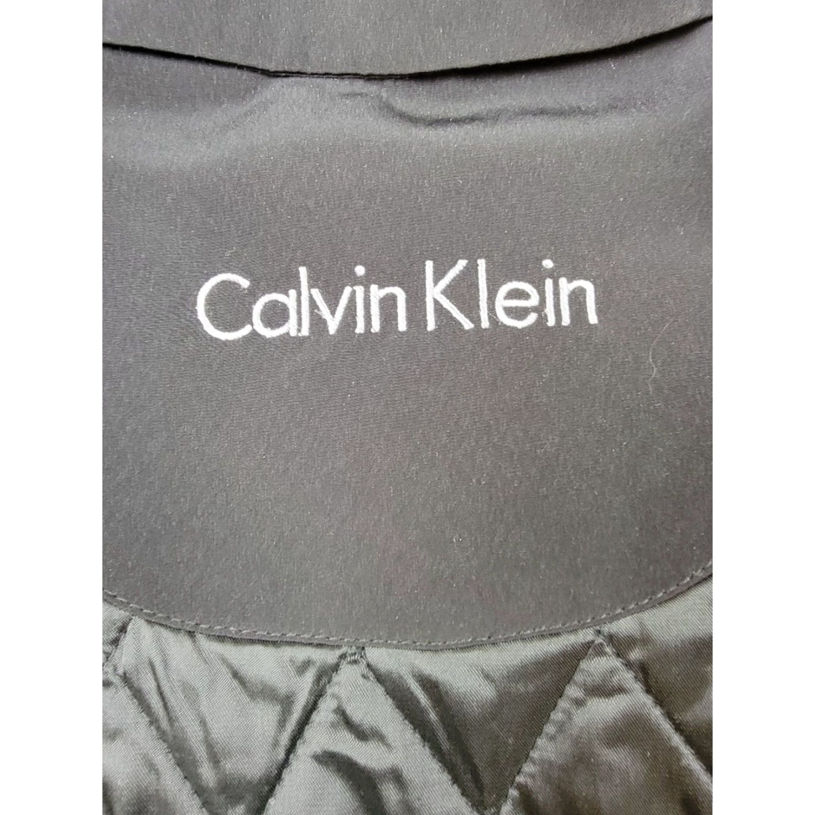 Calvin Klein Calvin Klein Overcoat Mens 38R Black Removable Liner Button Close Side Paragraph Size US XXS / EU 40 - 2 Thumbnail