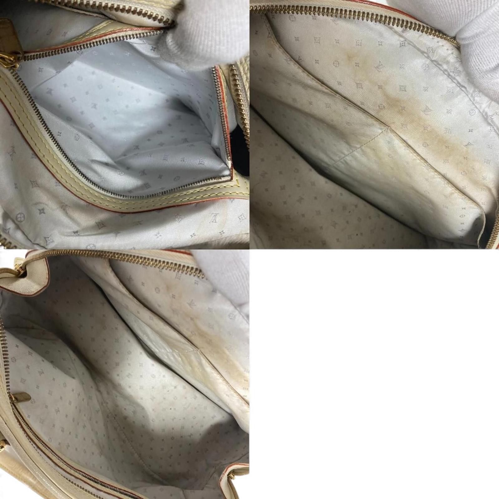 Louis Vuitton Louis Vuitton - White Leather Handbag Gold Hardware Size ONE SIZE - 7 Thumbnail