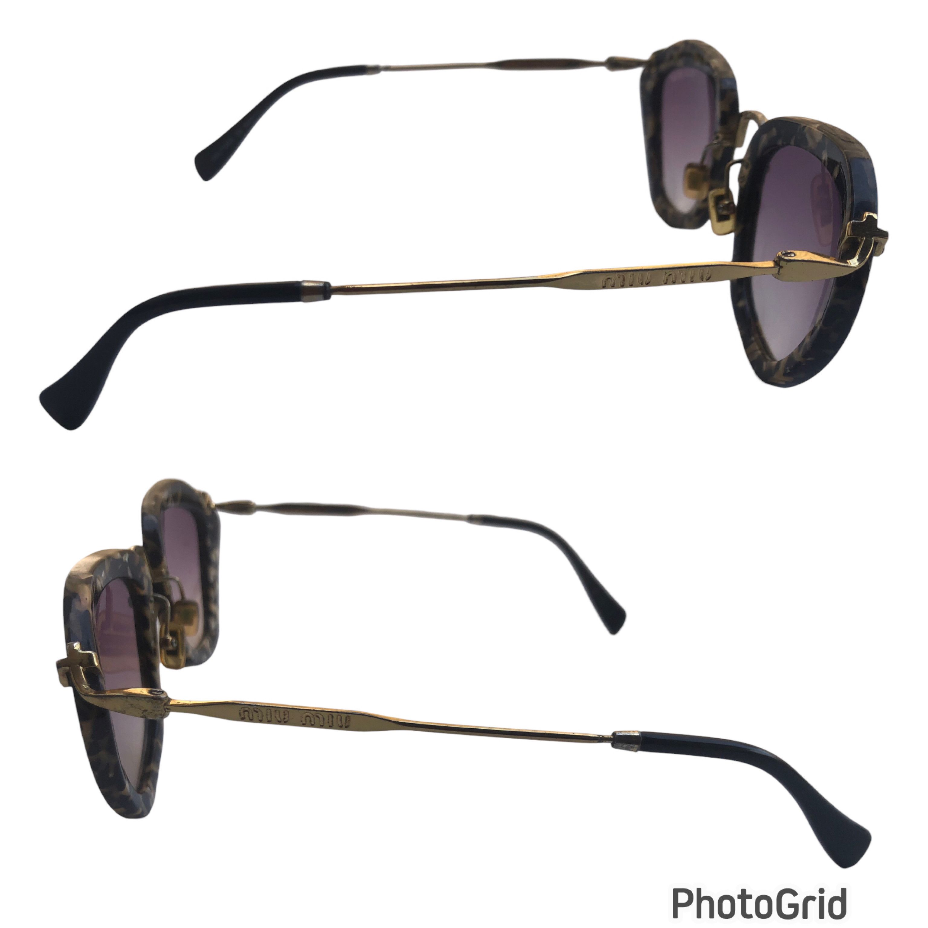 Miu Miu 💯Genuine MIU MIU SMU10NS Cat Eye Tiger Print Sunglasses Size ONE SIZE - 8 Thumbnail