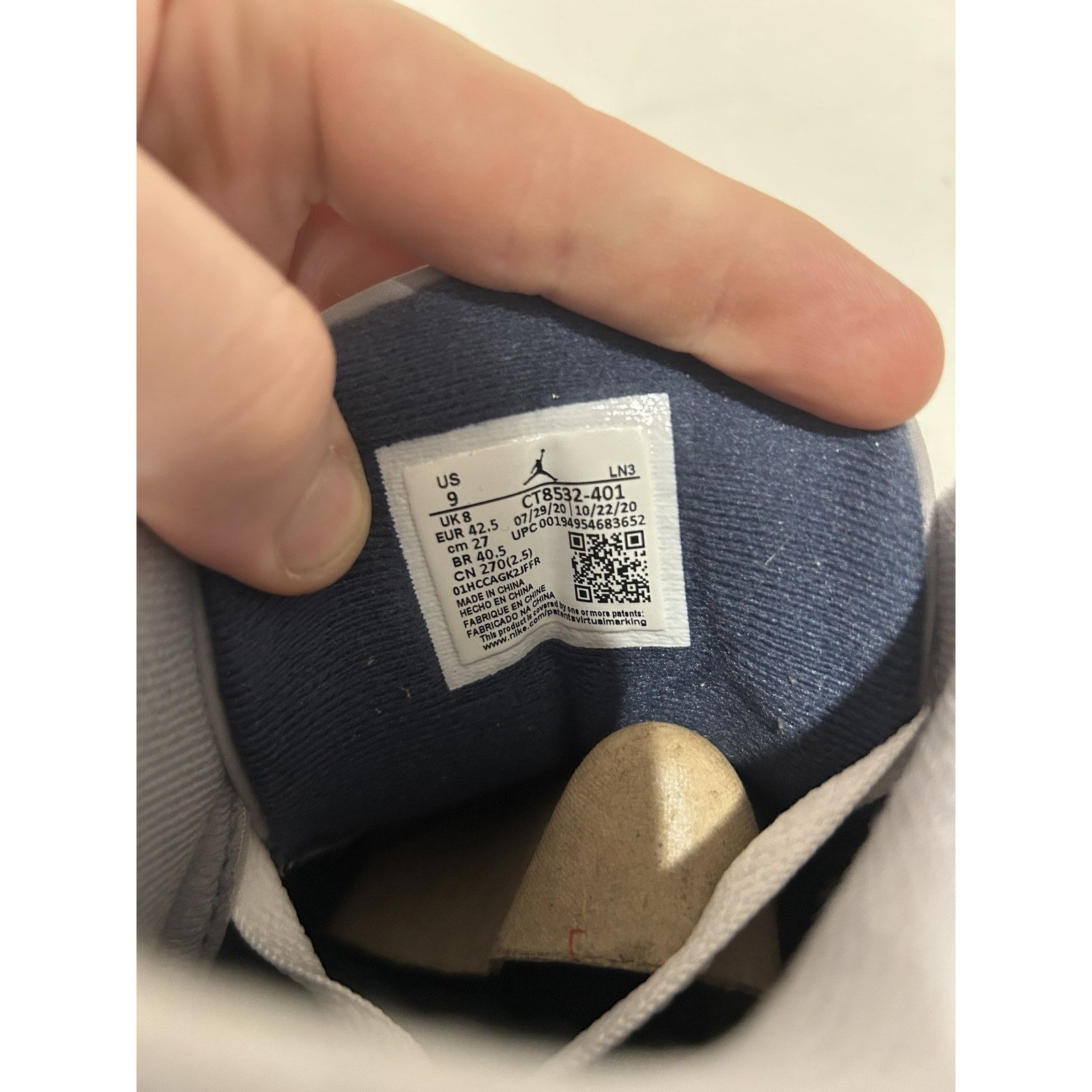 Jordan Brand JORDAN 3 MIDNIGHT NAVY SIZE 9 PREOWNED Size US 9 / EU 42 - 5 Thumbnail