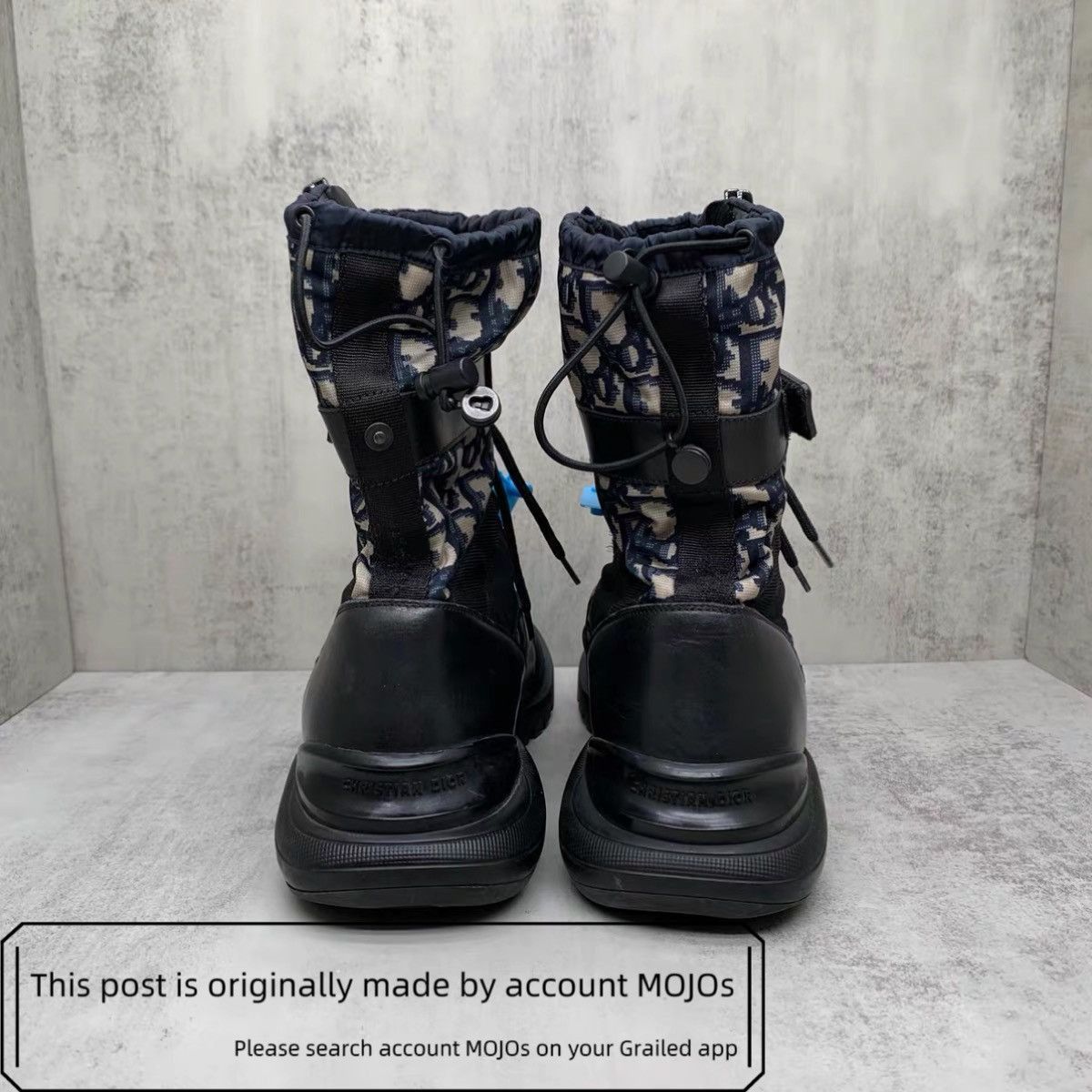 Dior Sz 43 Dior Monogram Stripe Combat Boots mojos1320 Size US 10 / EU 43 - 5 Thumbnail
