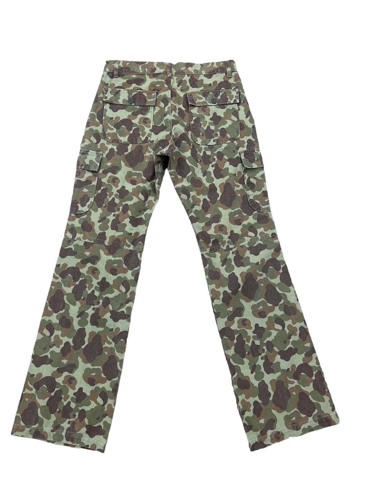 Vintage Vintage Larry Pgc Japan Camouflage Flare Cargo Trouser Size US 31 - 2 Thumbnail