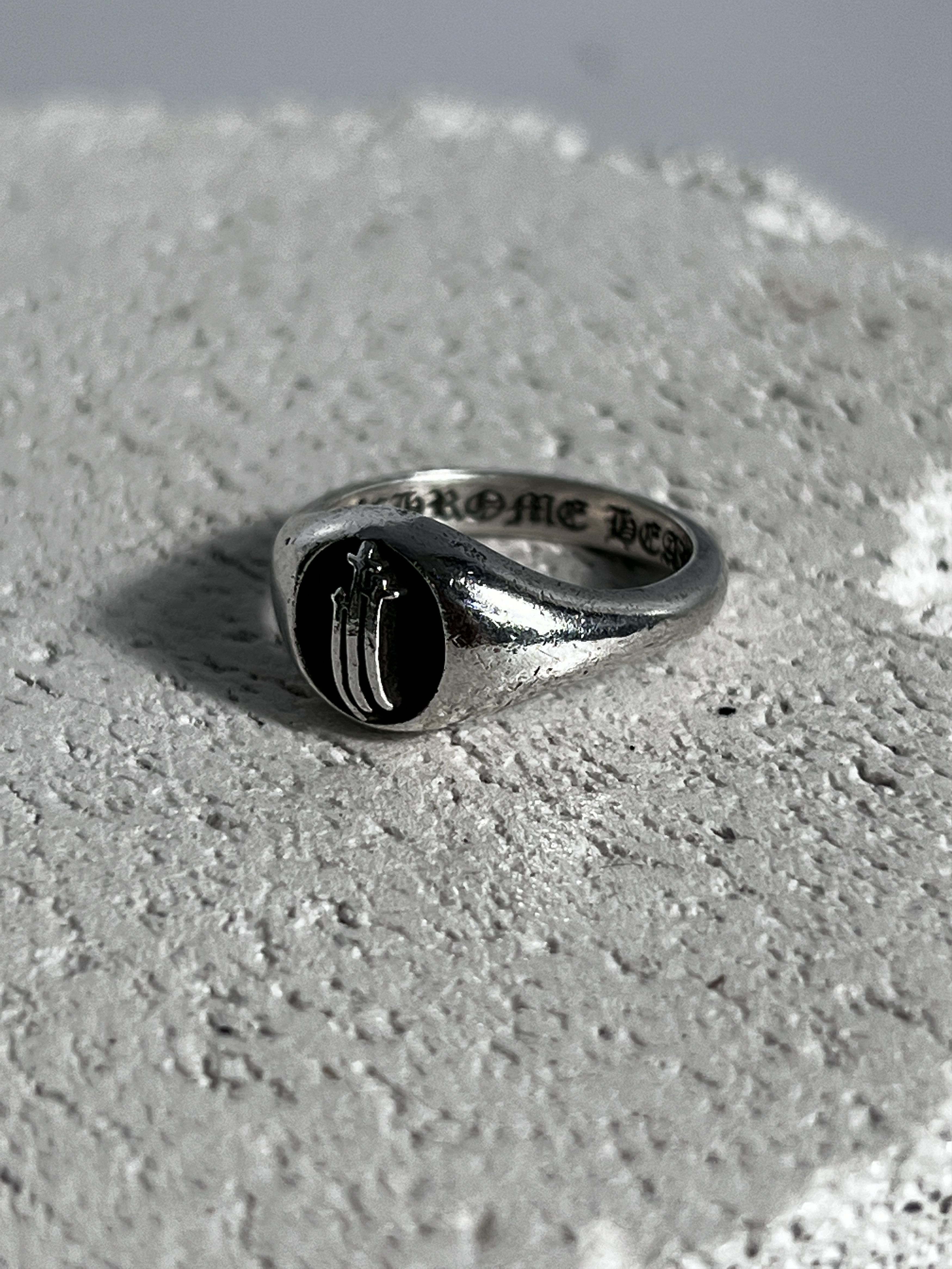 Chrome Hearts Chrome Hearts Triple Sword Signet Ring Silver 925 US7.5 Size ONE SIZE - 2 Thumbnail