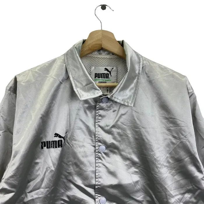 Puma Vtg 90’ PUMA JASPO JAPAN Stock Logo Grey Jacket Windbreaker Size US L / EU 52-54 / 3 - 2 Thumbnail