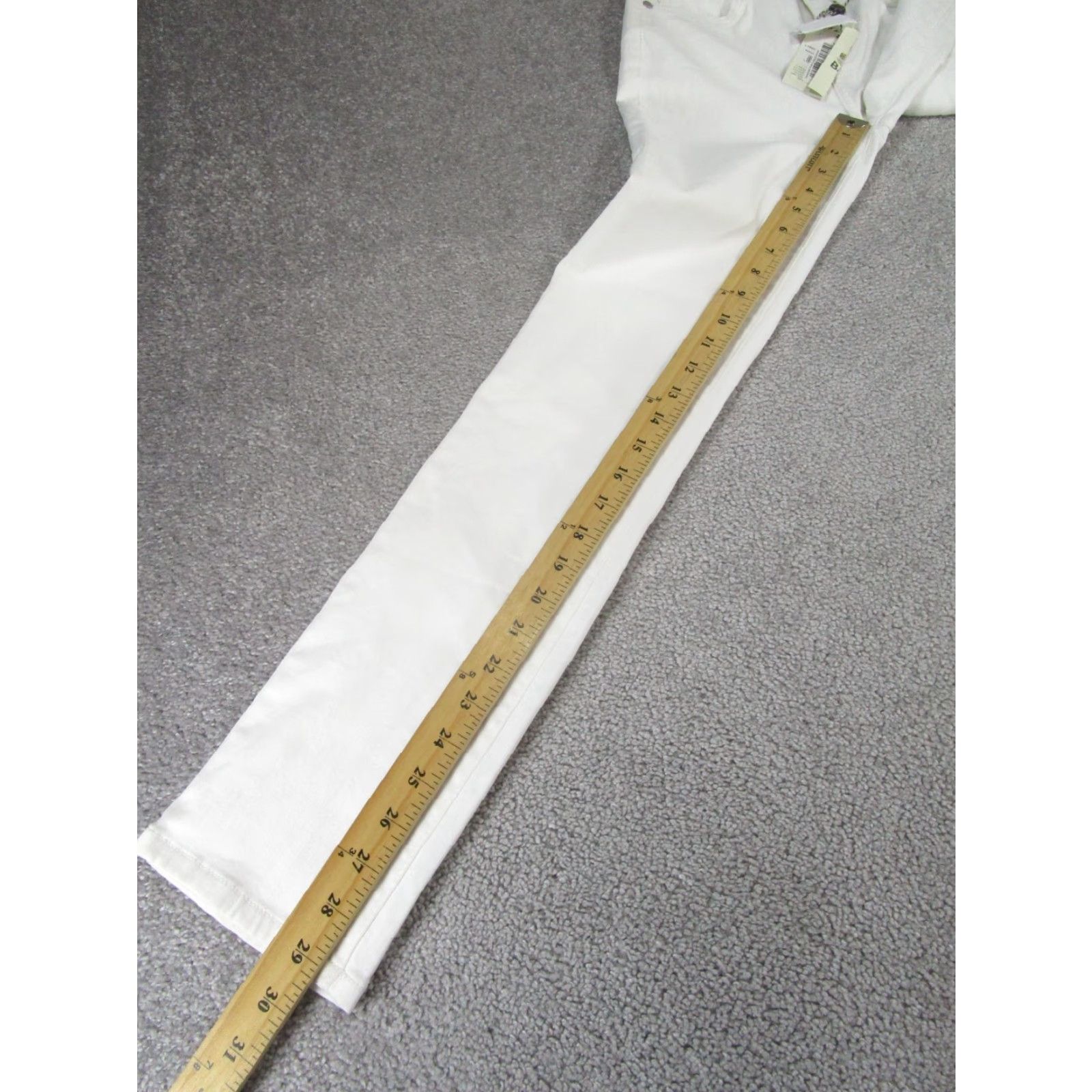 Barbour Barbour Pants Womens 8 US 4 Essential Slim Trouser White Cotton Blend New Read Size 27" / US 4 / IT 40 - 7 Thumbnail