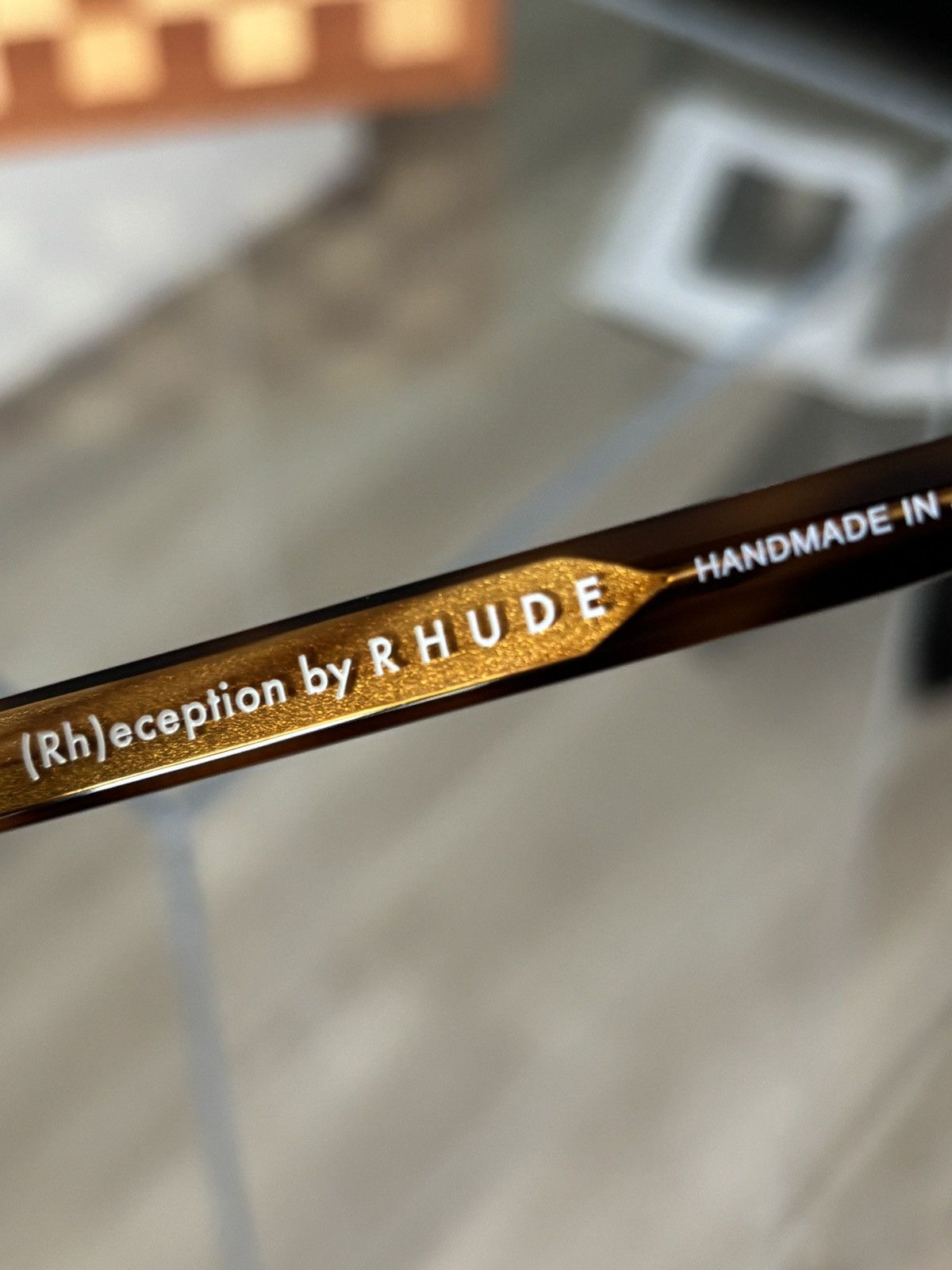 Rhude RHUDE | TORTOISE STEVE SUNGLASSES Size ONE SIZE - 7 Thumbnail