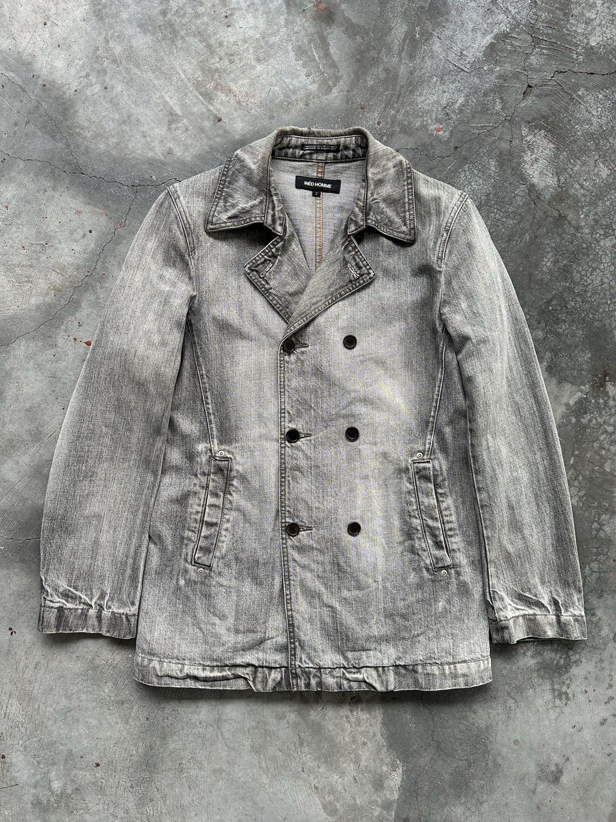 Japanese Brand INED HOMME by Yohji Yamamoto Long Jacket Size US M / EU 48-50 / 2 - 2 Thumbnail