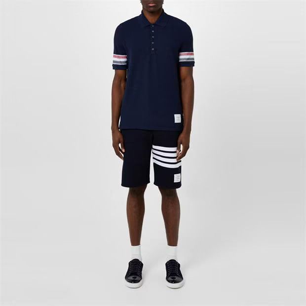 Thom Browne o1g2r1mq0724 Polo Shirts in Navy Size US L / EU 52-54 / 3 - 3 Thumbnail