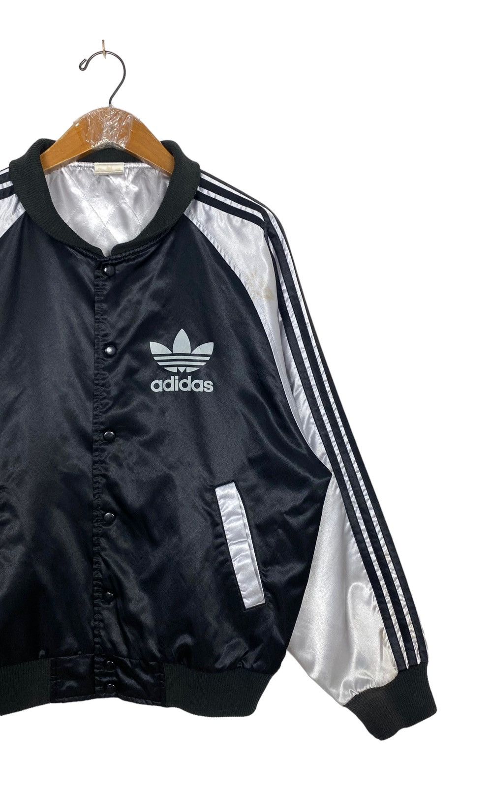 Adidas Rare‼️ Vintage Adidas Satin Jacket Made in Japan Size US M / EU 48-50 / 2 - 3 Thumbnail
