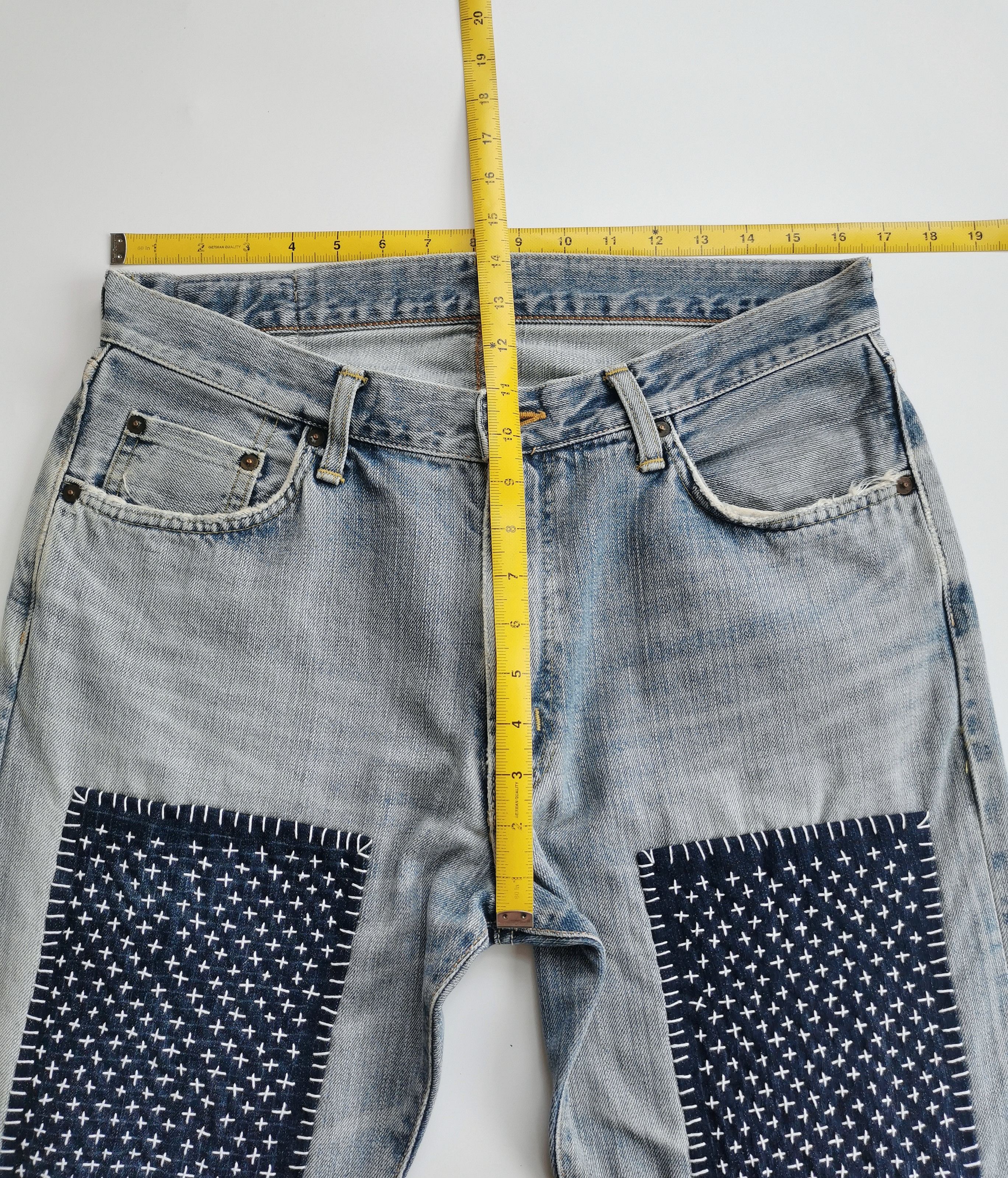 Kapital Edwin Selvedge Sashiko,Boro Kapital Inspired Size US 33 - 3 Thumbnail