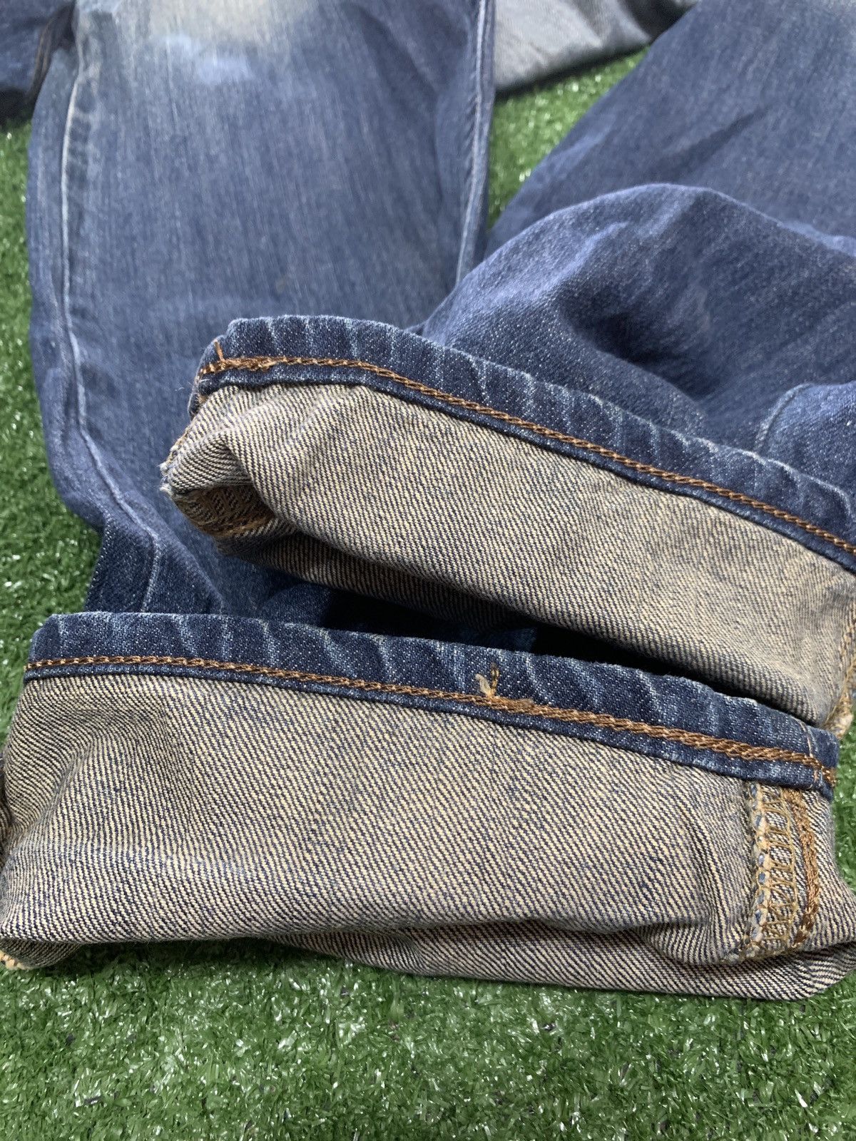 Edwin EDWIN exclusive vintage Faded Denim Leather Pocket Flap Size US 32 / EU 48 - 14 Thumbnail