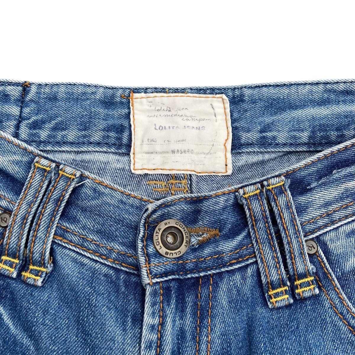 Hysteric Glamour 🇯🇵 YOSHITOMO NARA LOLITA WASHED DISTRESSED DENIM PANTS Size 32" / US 10 / IT 46 - 17 Thumbnail