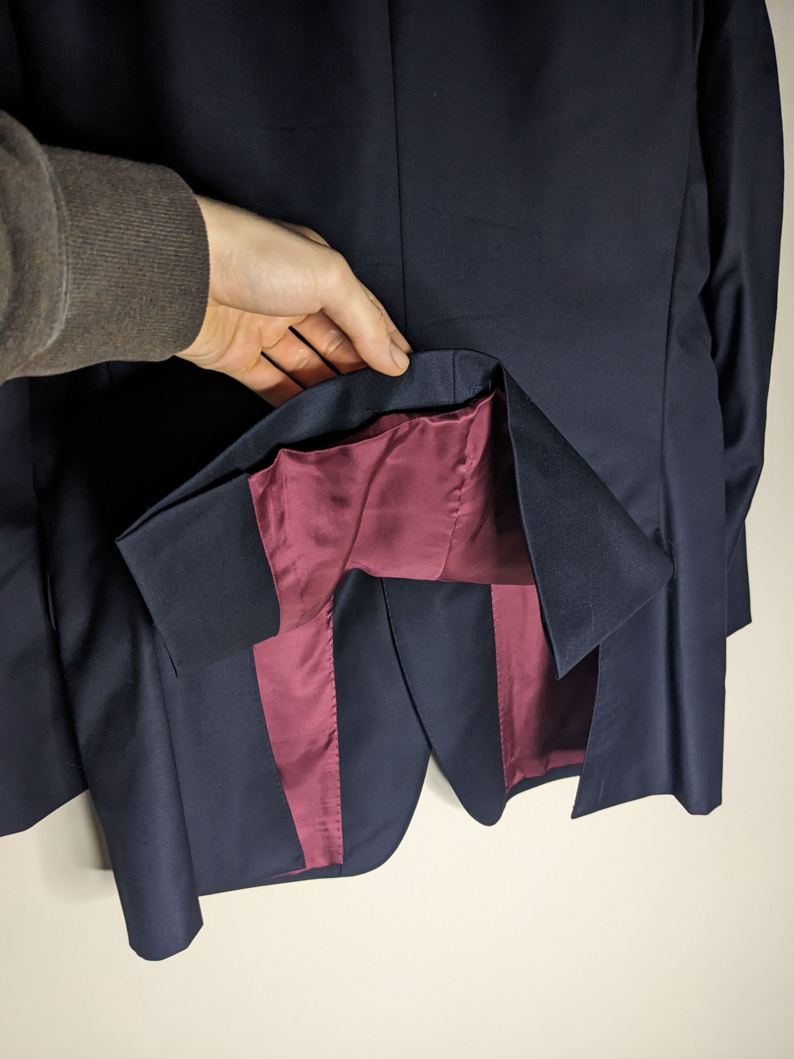 Spier & Mackay Spier MacKay Blazer Mens 42R Midnight Navy Wool Suit Jacket Size 42R - 7 Thumbnail