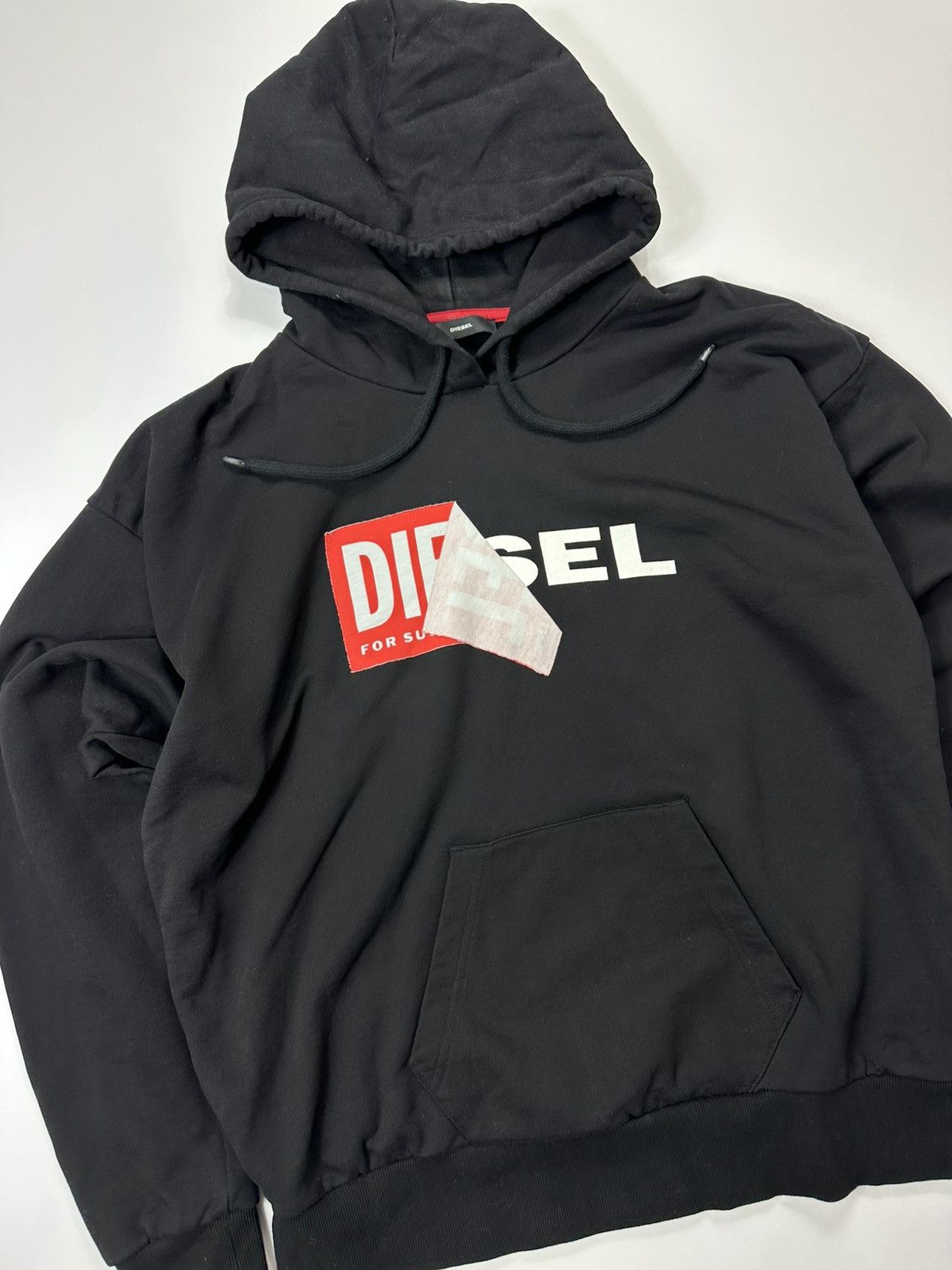 Diesel Diesel Hoodie Box Logo Centre Black Size US XL / EU 56 / 4 - 6 Thumbnail