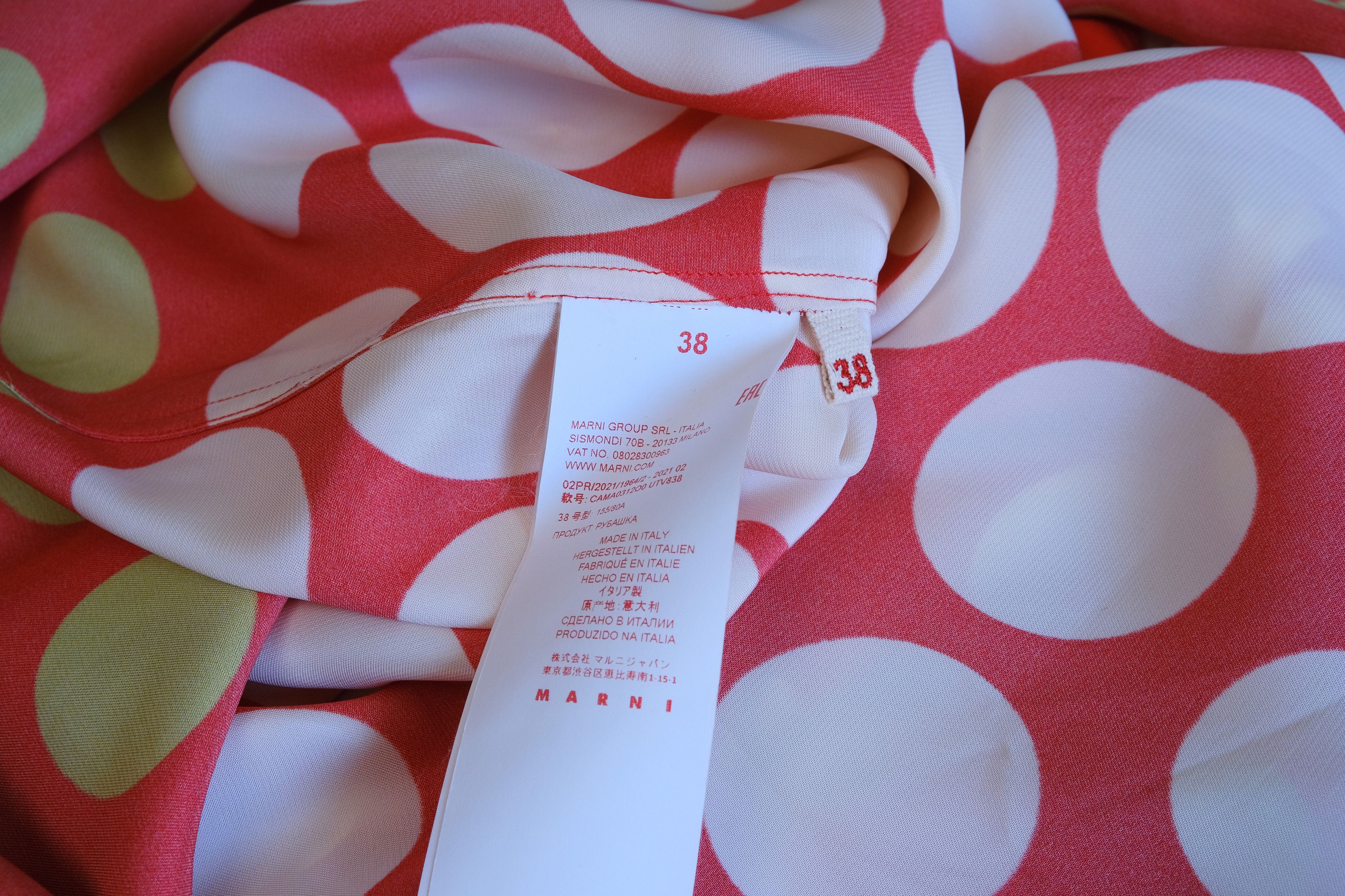 Marni Marni Polka Dot Print Long Sleeve Shirt Size US M / EU 48-50 / 2 - 6 Thumbnail
